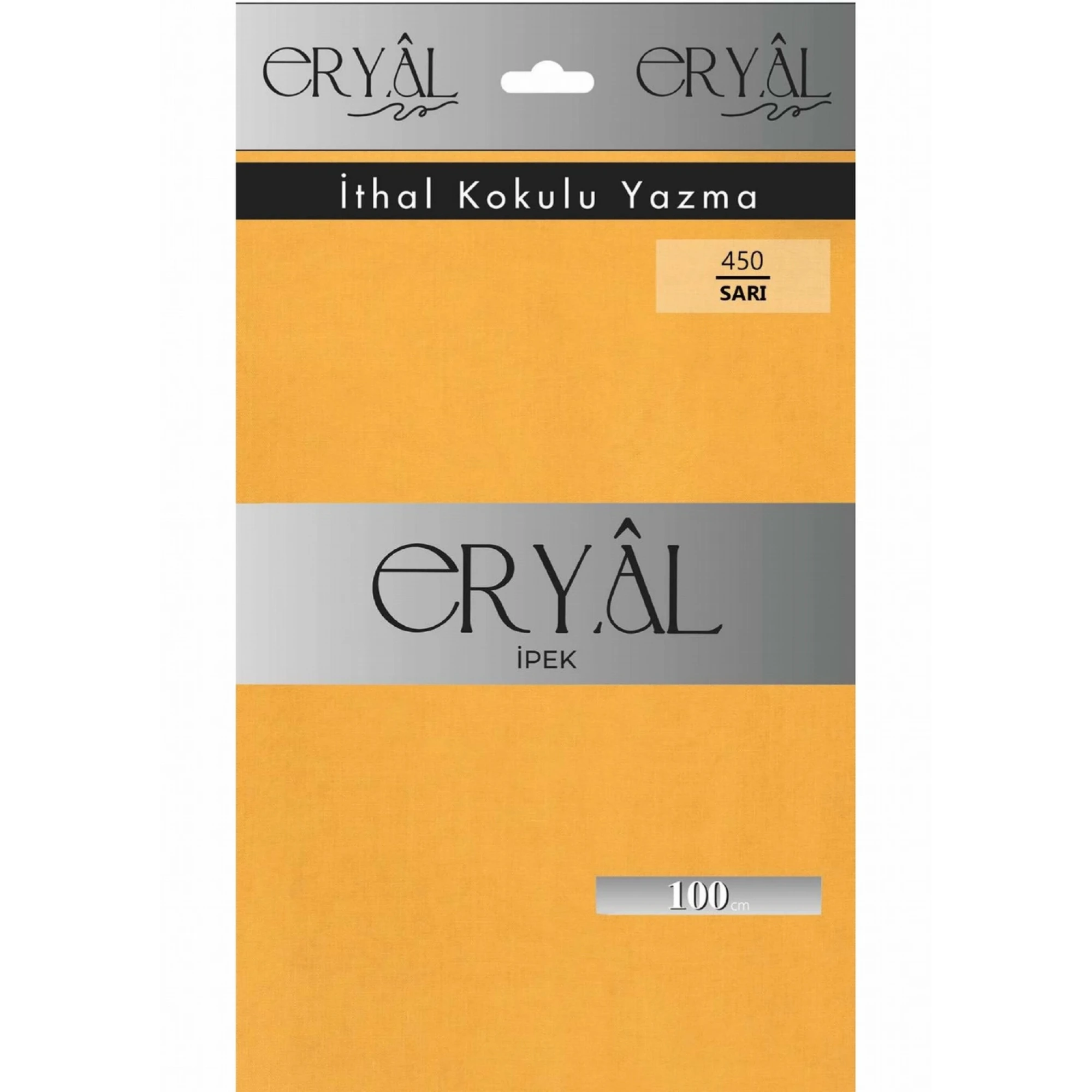 Eryal İpek Düz Renk Poşetli Oyalık Yazma 450 Sarı