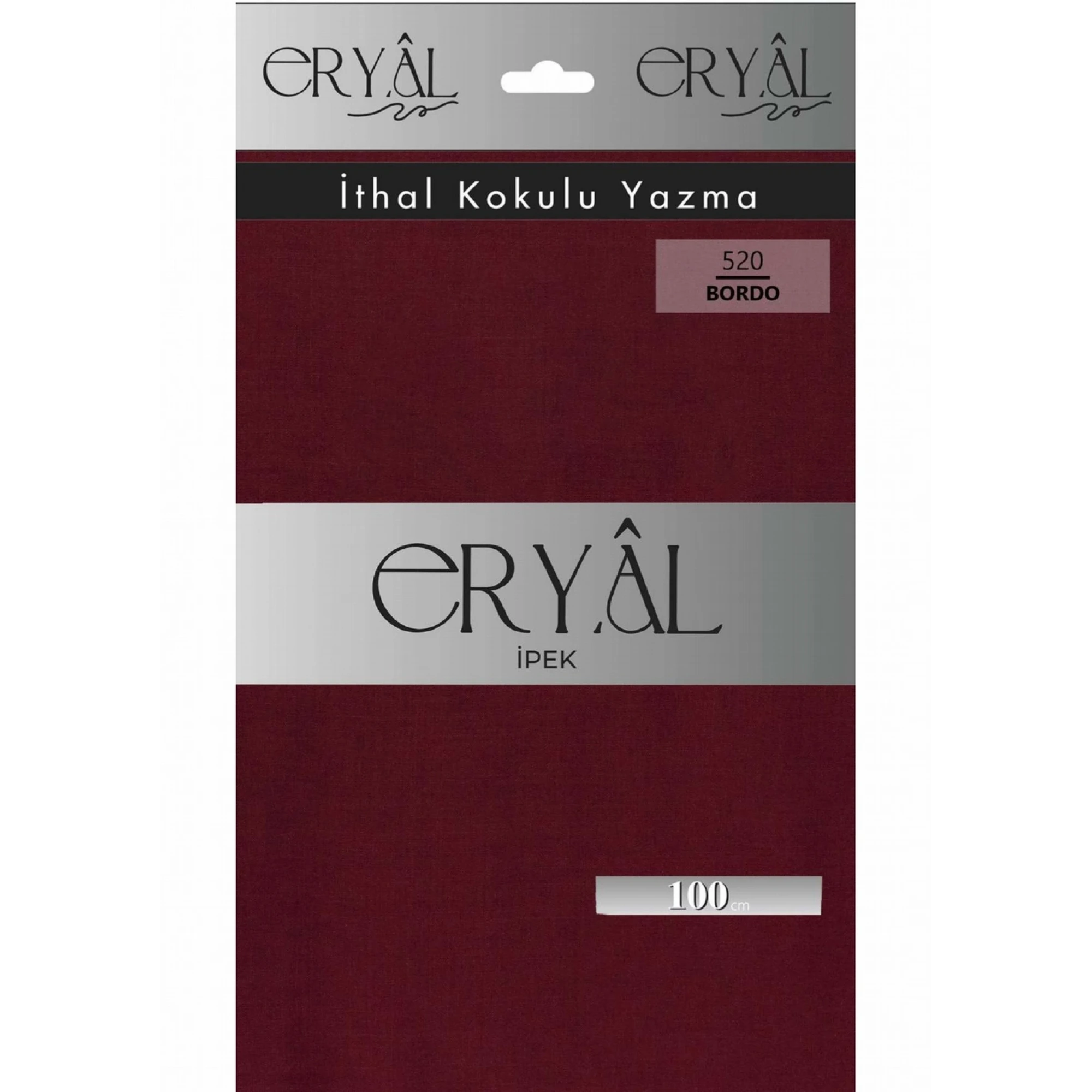 Eryal İpek Düz Renk Poşetli Oyalık Yazma 520 Bordo