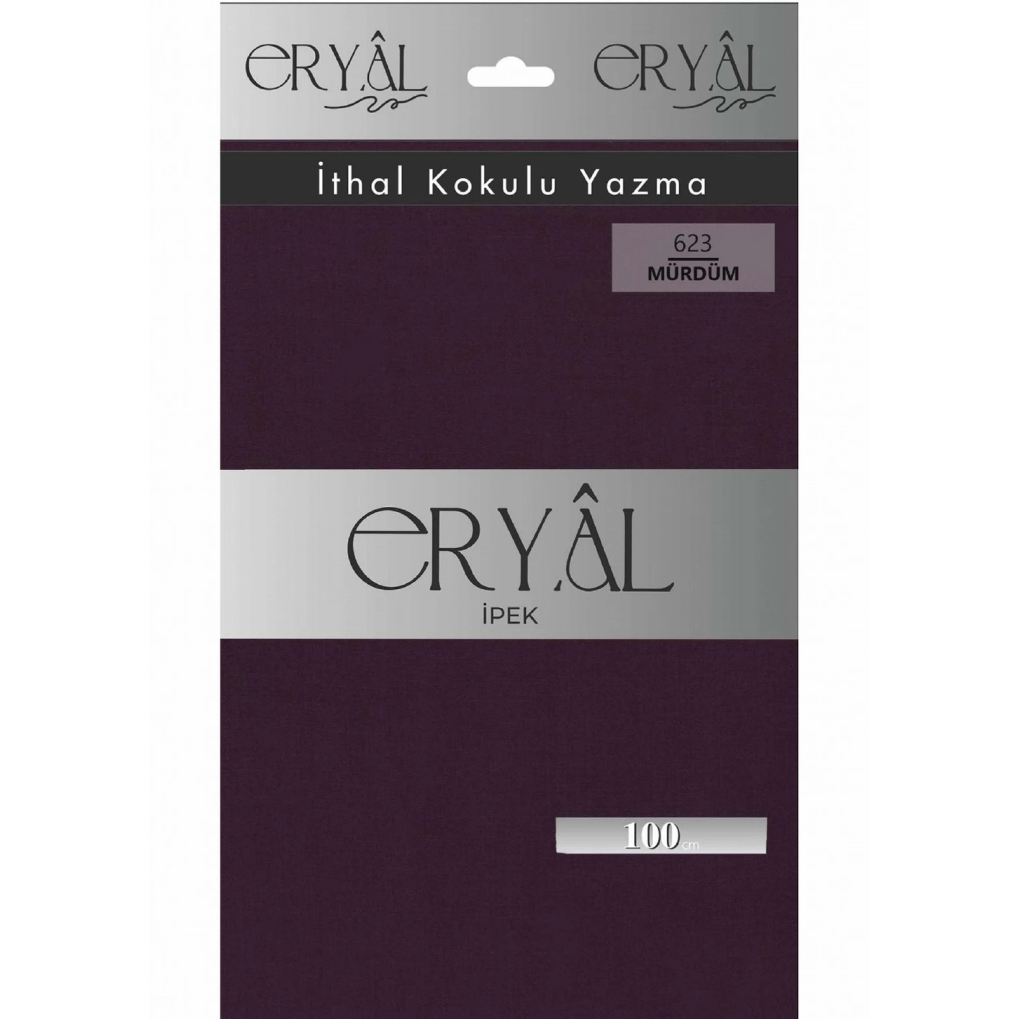 Eryal İpek Düz Renk Poşetli Oyalık Yazma 623 Mürdüm