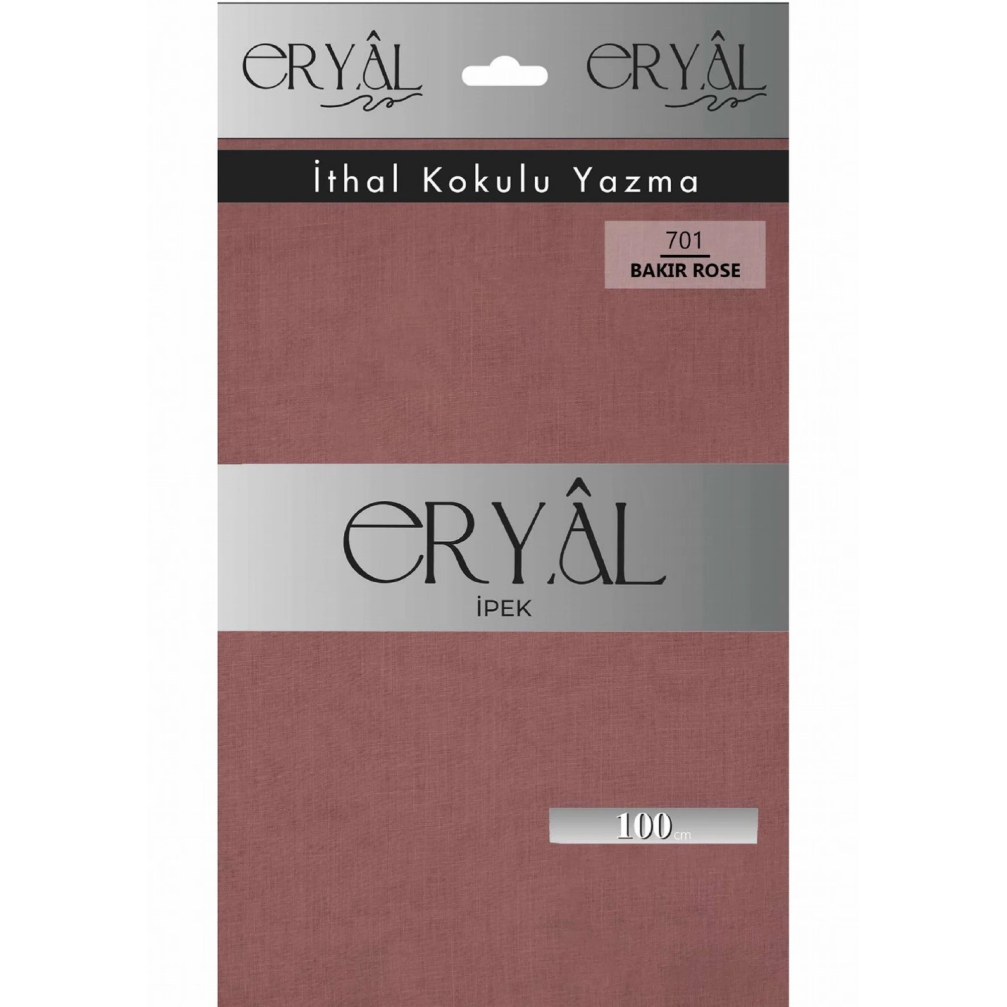 Eryal İpek Düz Renk Poşetli Oyalık Yazma 701 Bakır Rose