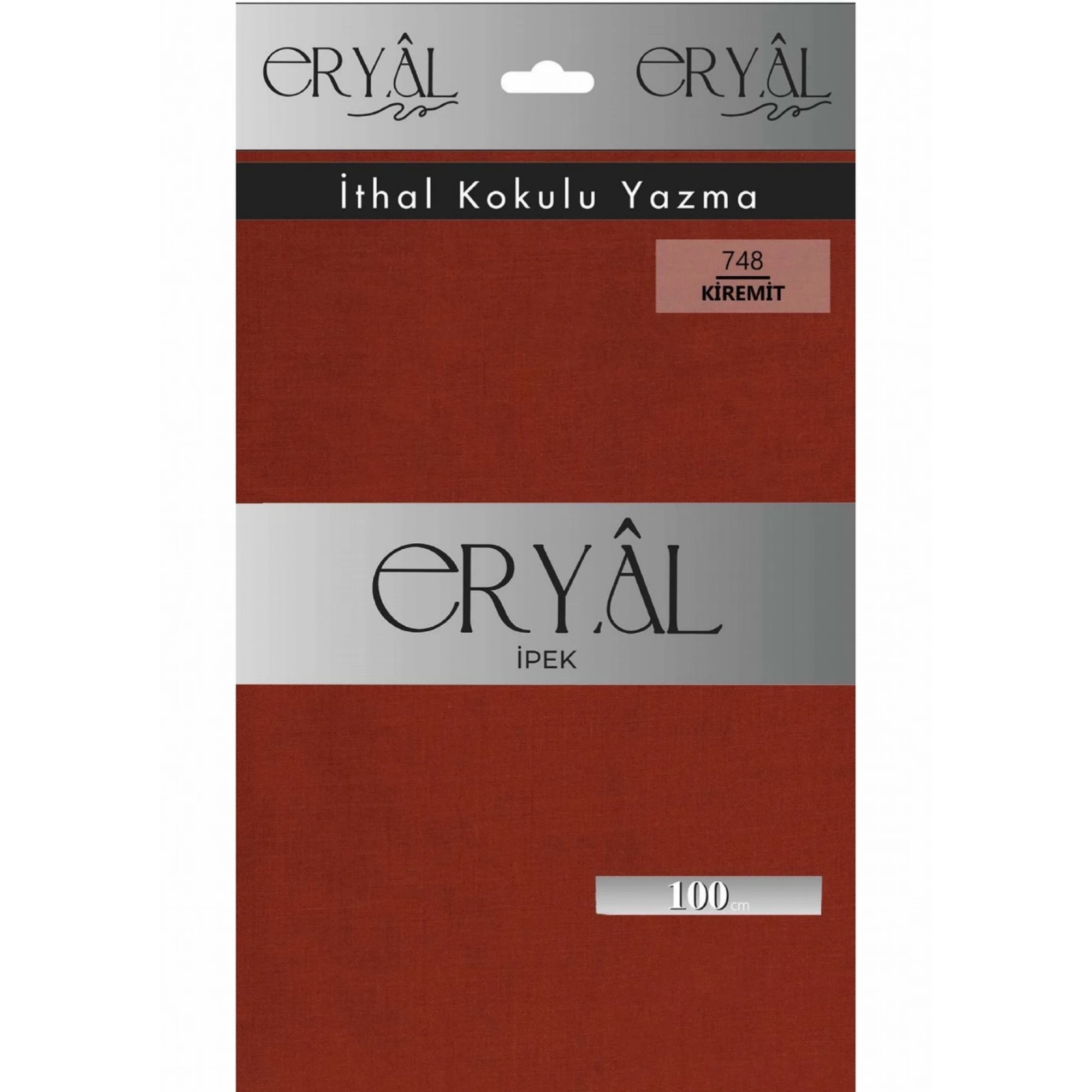 Eryal İpek Düz Renk Poşetli Oyalık Yazma 748 Kiremit