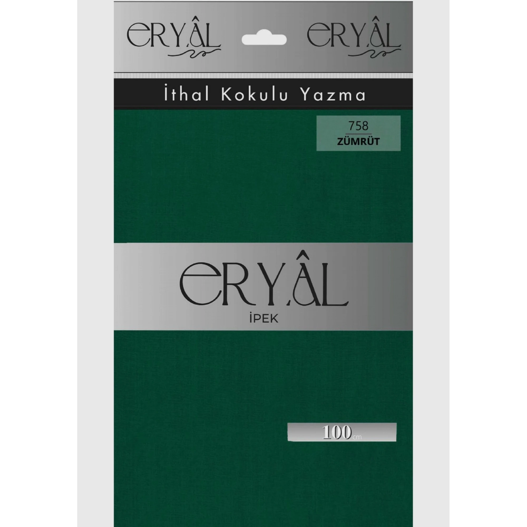 Eryal İpek Düz Renk Poşetli Oyalık Yazma 758 Zümrüt