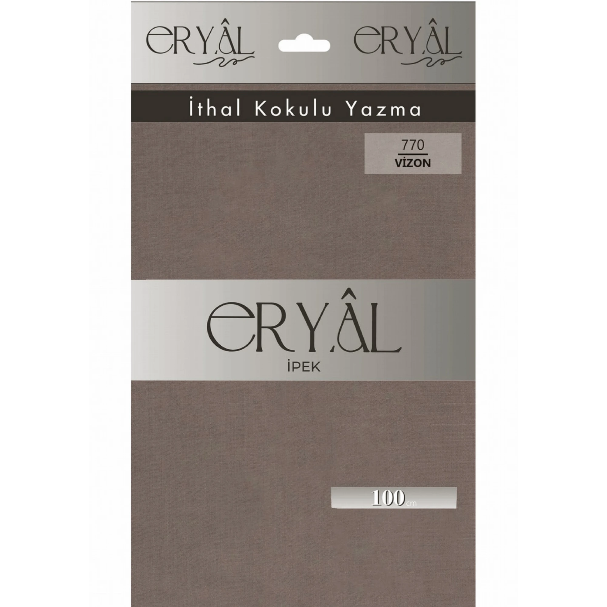 Eryal İpek Düz Renk Poşetli Oyalık Yazma 770 Vizon