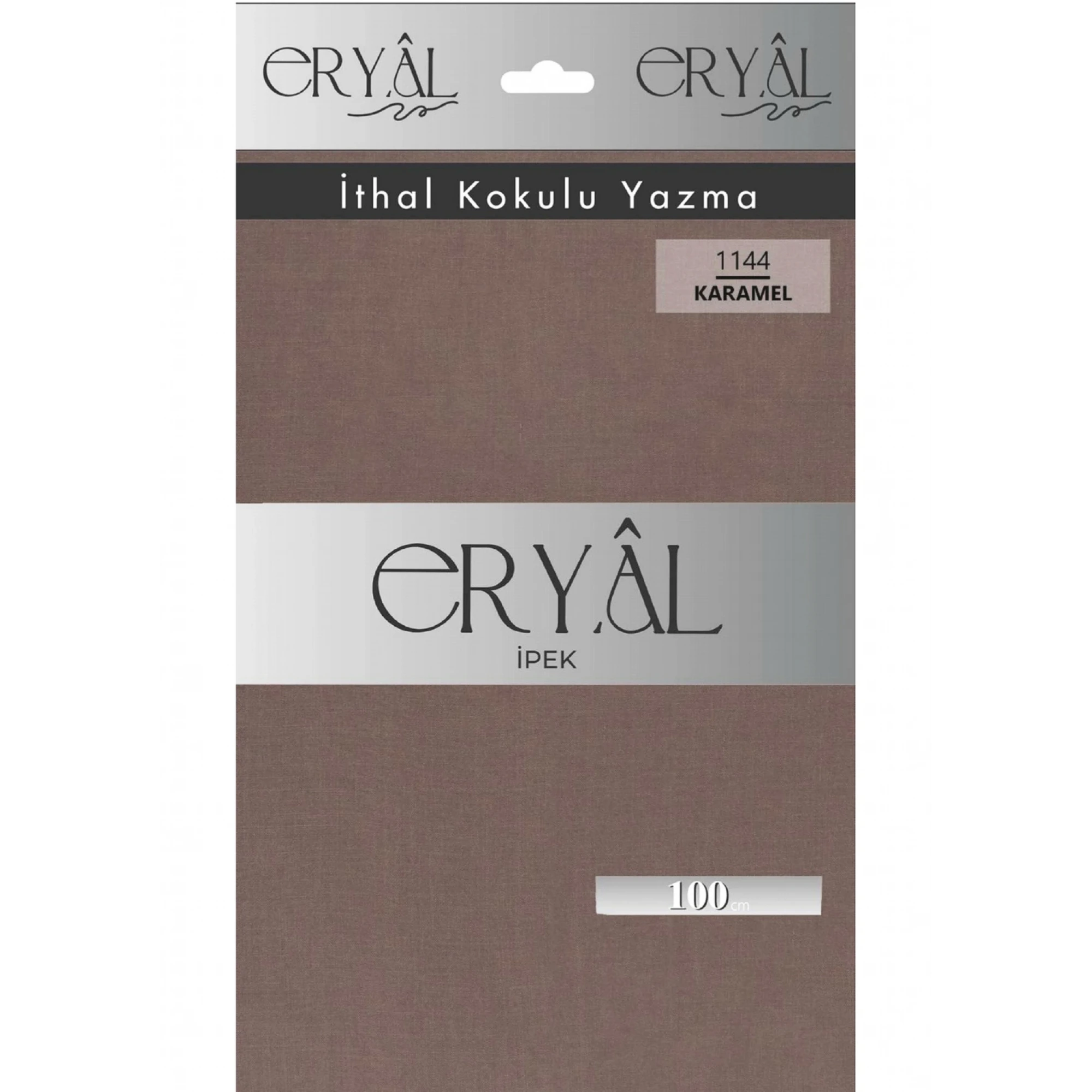 Eryal İpek Düz Renk Poşetli Oyalık Yazma 1144 Karamel