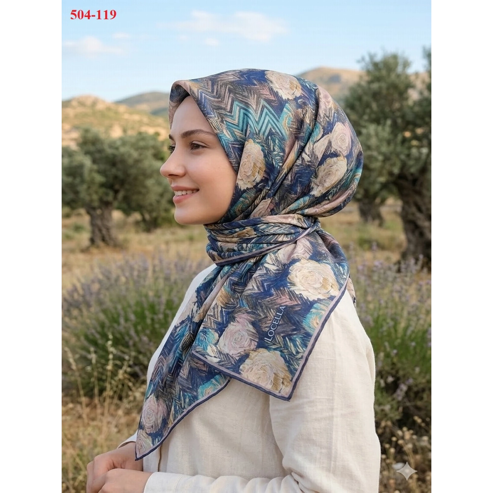 Locella Soft Pamuk Eşarp 504-119