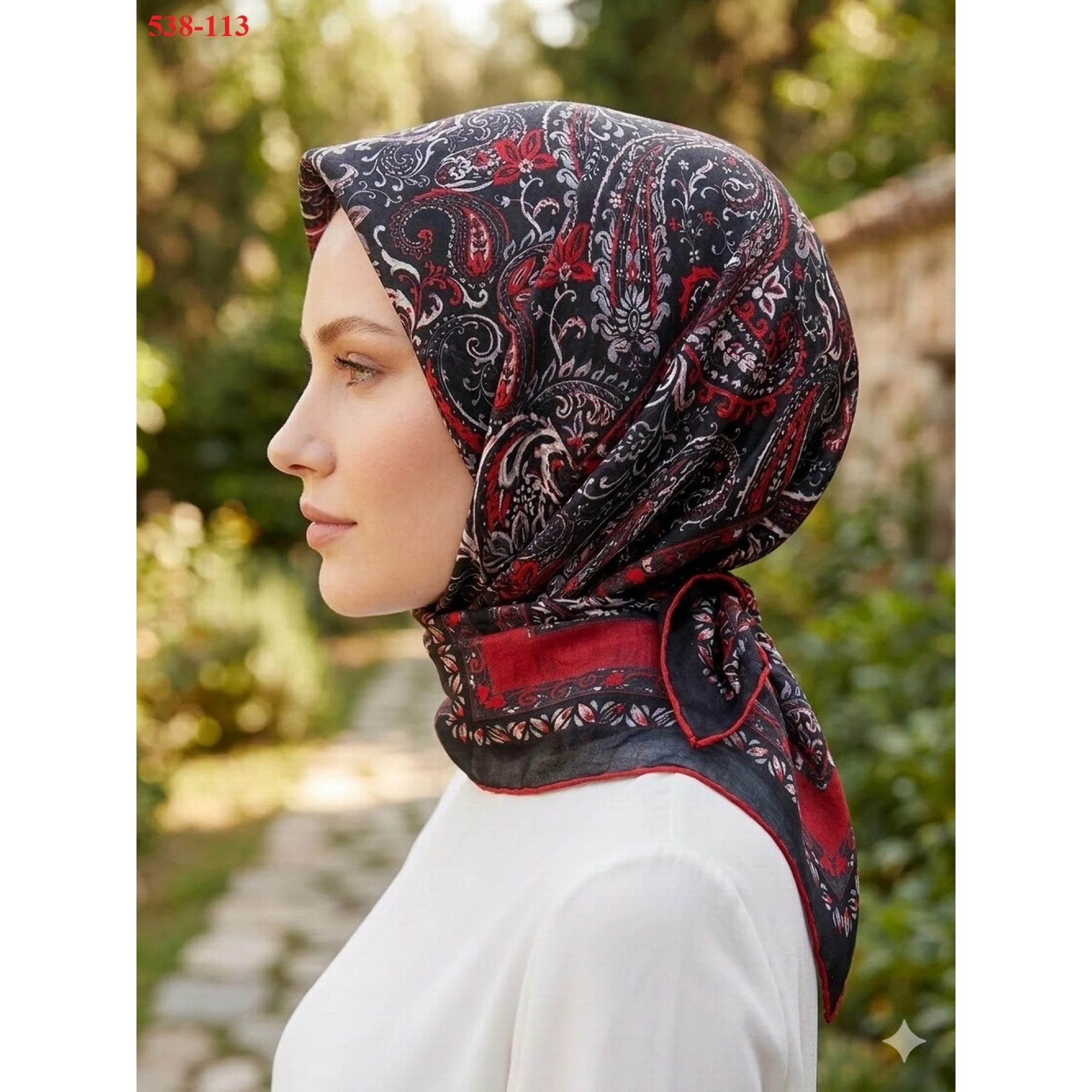 Lopres Dijital Soft Pamuk Eşarp 538-113