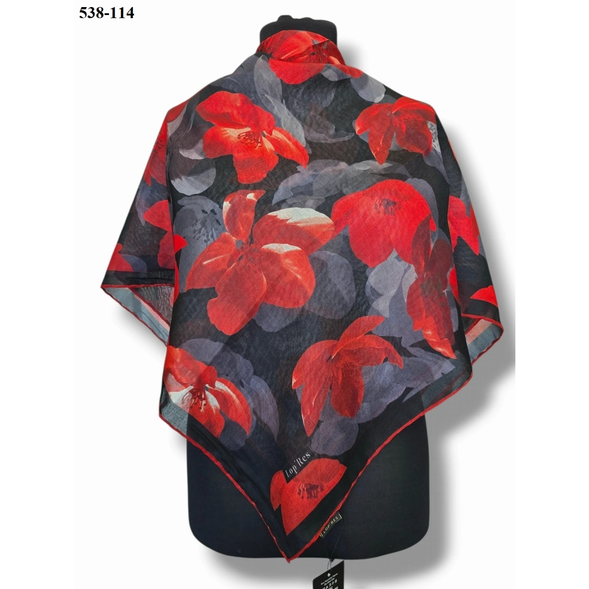 Lopres Dijital Soft Pamuk Eşarp 538-114