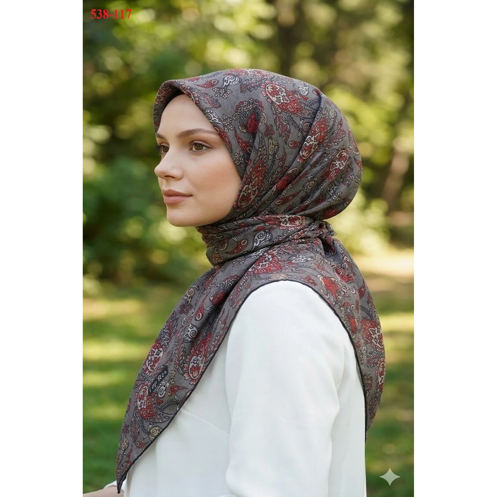 Lopres Dijital Soft Pamuk Eşarp 538-117