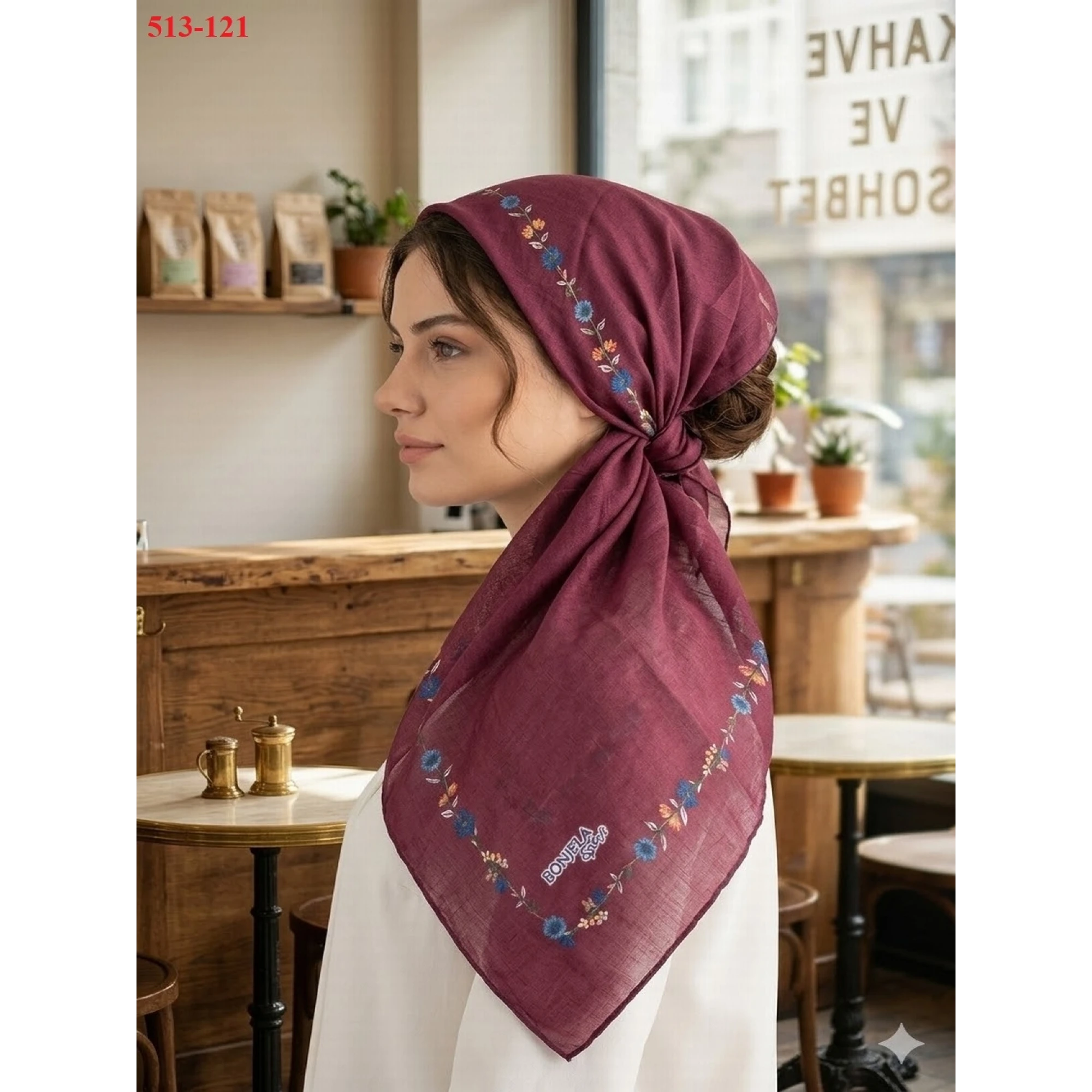 Bonjela Soft Pamuk Eşarp 513-121