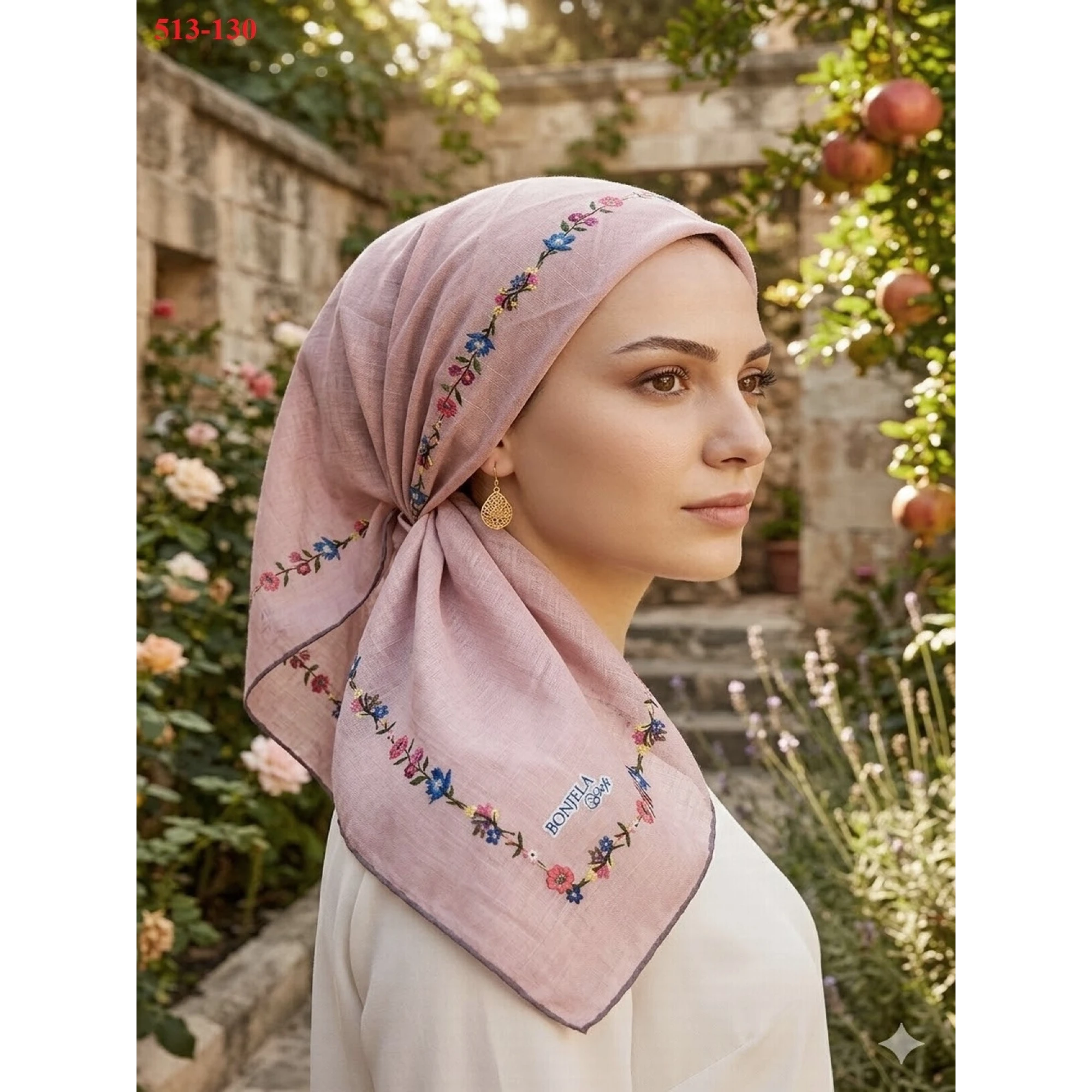 Bonjela Soft Pamuk Eşarp 513-130