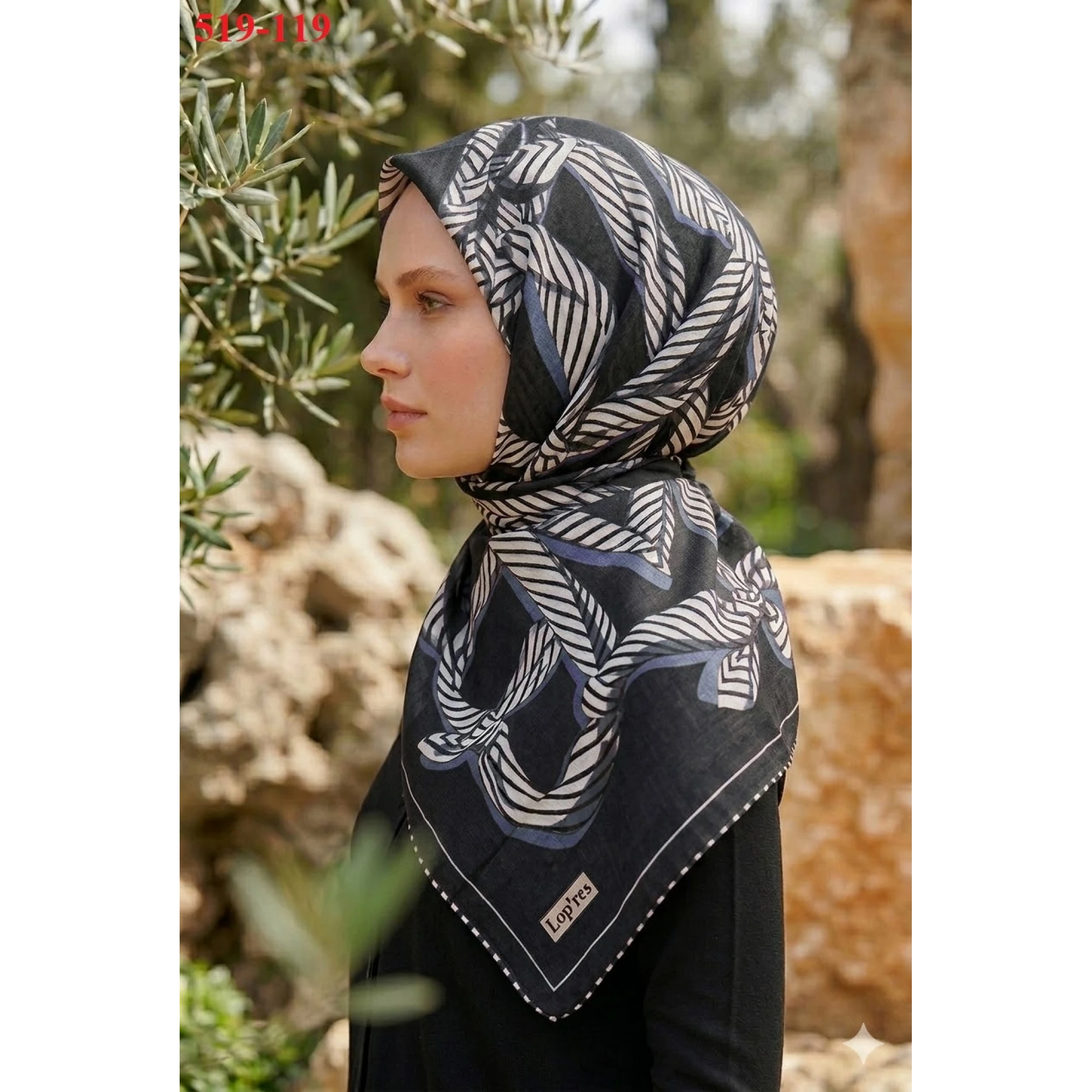 Lopres Dijital Soft Eşarp 519-119