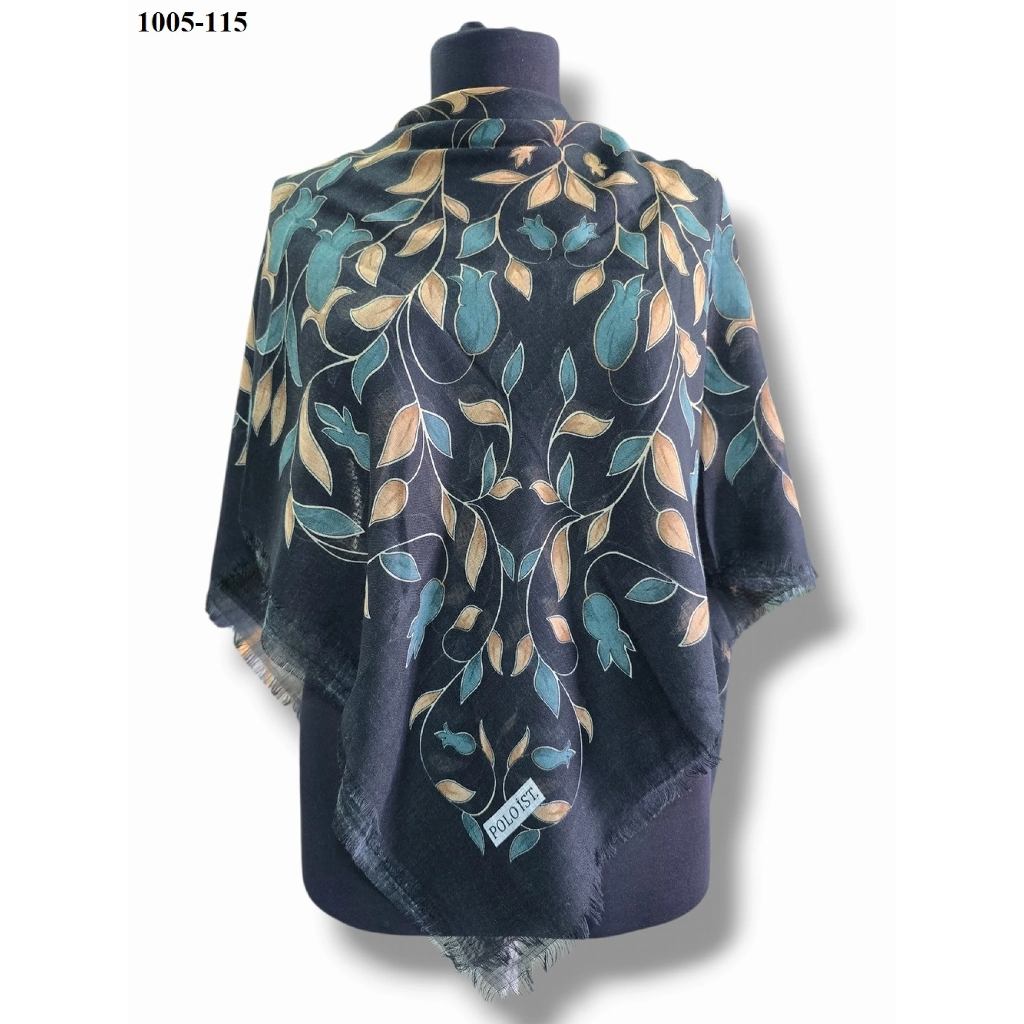 Polo İst Desenli Flamlı Pamuk Eşarp 1005-115