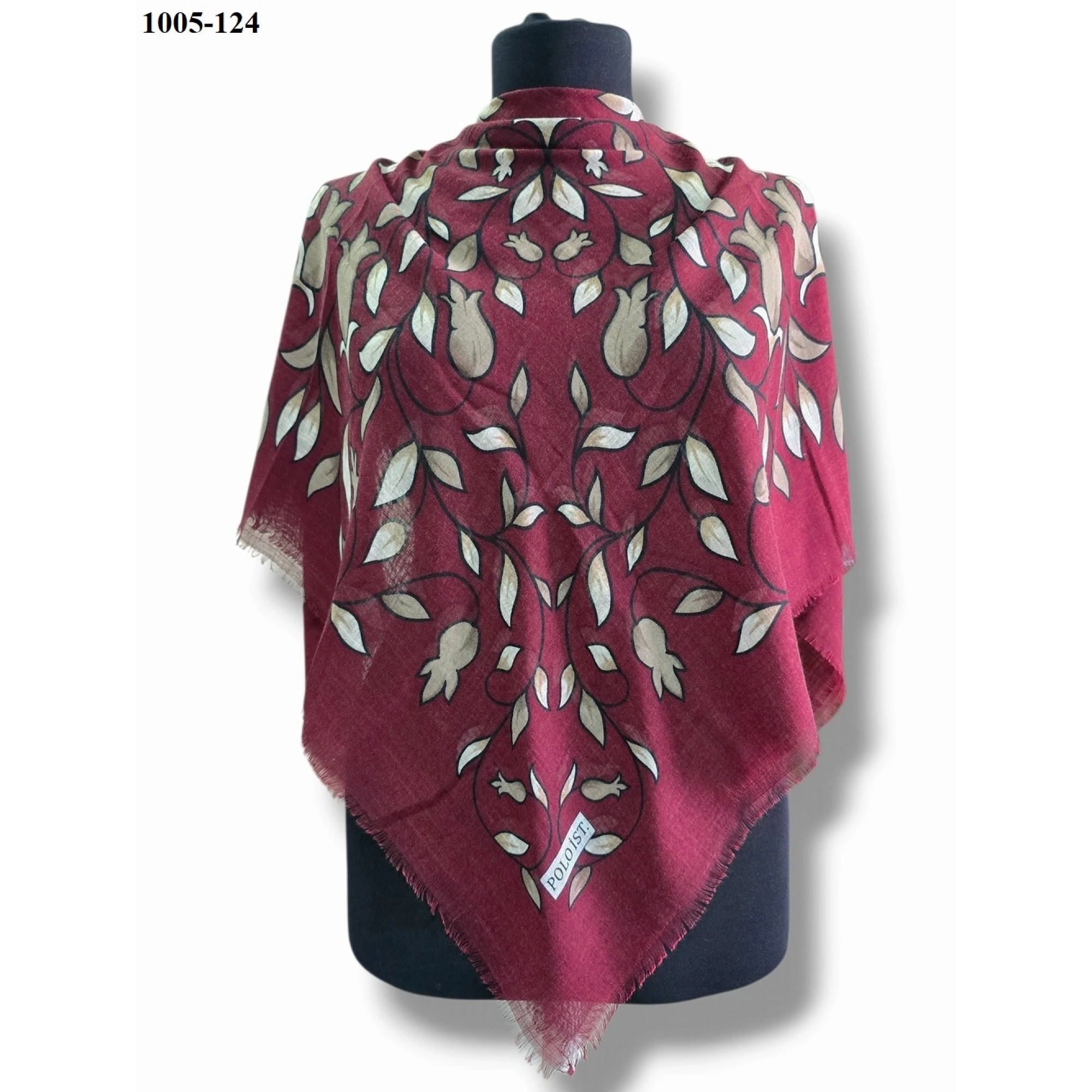 Polo İst Desenli Flamlı Pamuk Eşarp 1005-124