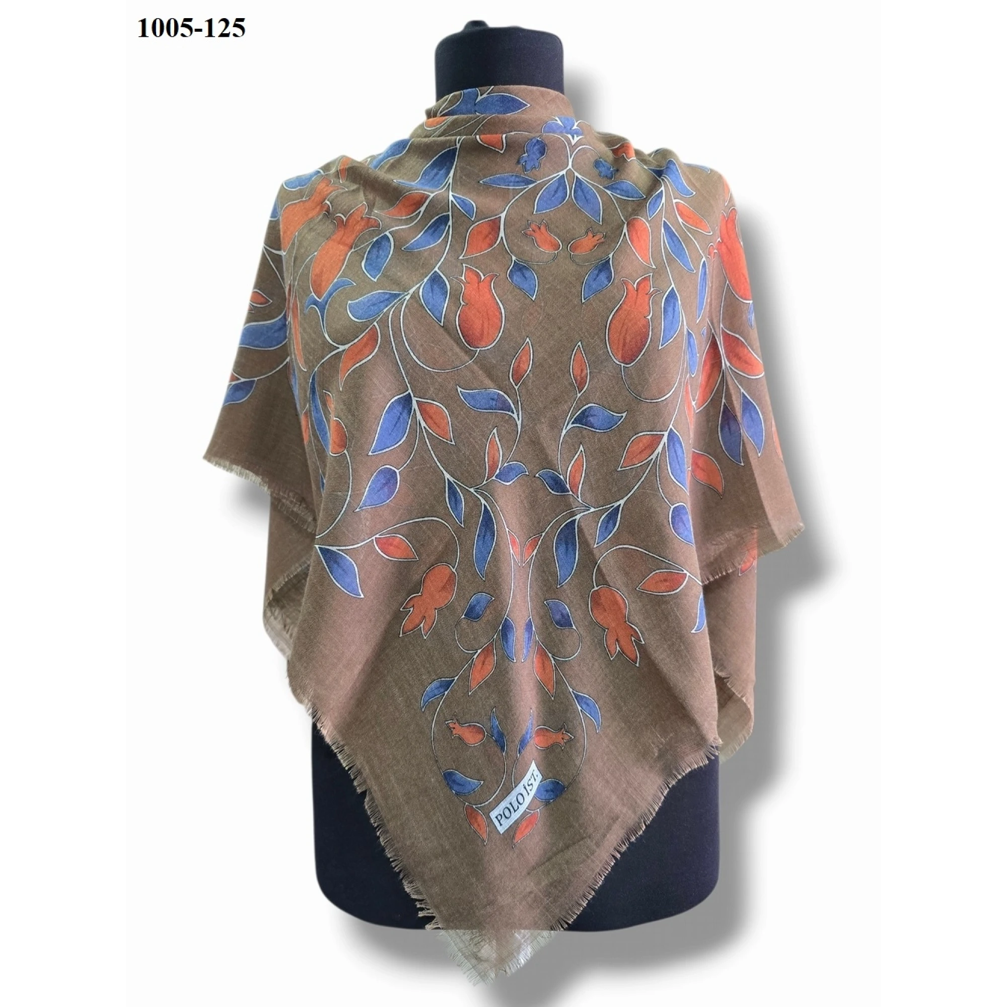 Polo İst Desenli Flamlı Pamuk Eşarp 1005-125