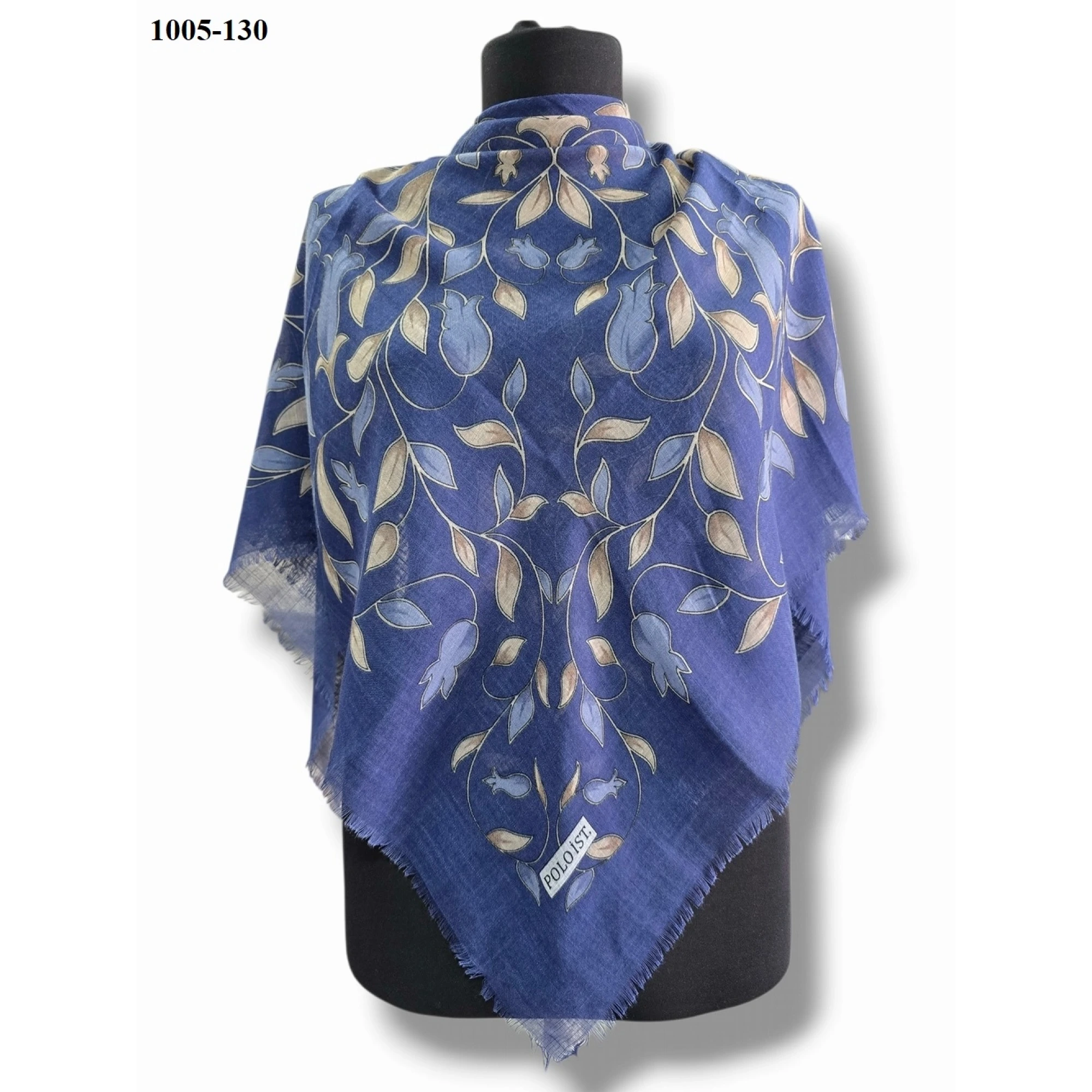 Polo İst Desenli Flamlı Pamuk Eşarp 1005-130