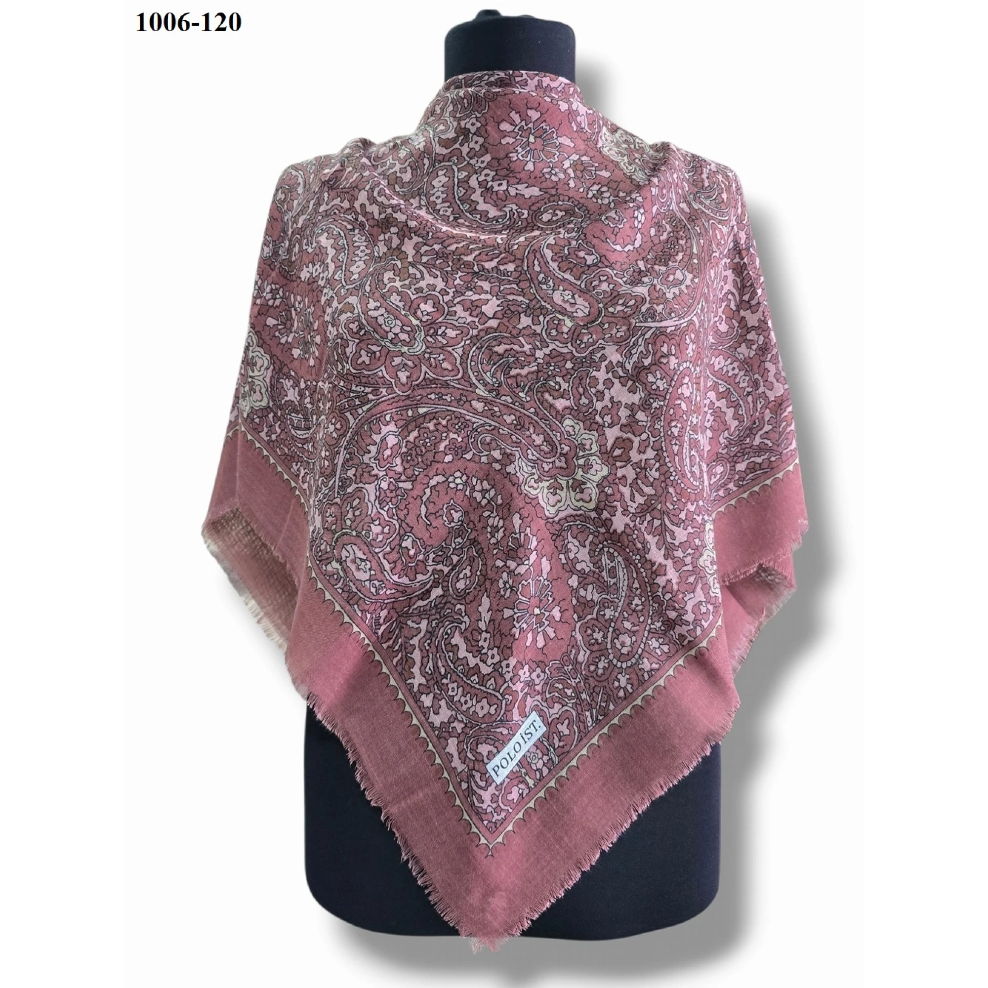 Polo İst Desenli Flamlı Pamuk Eşarp 1006-120