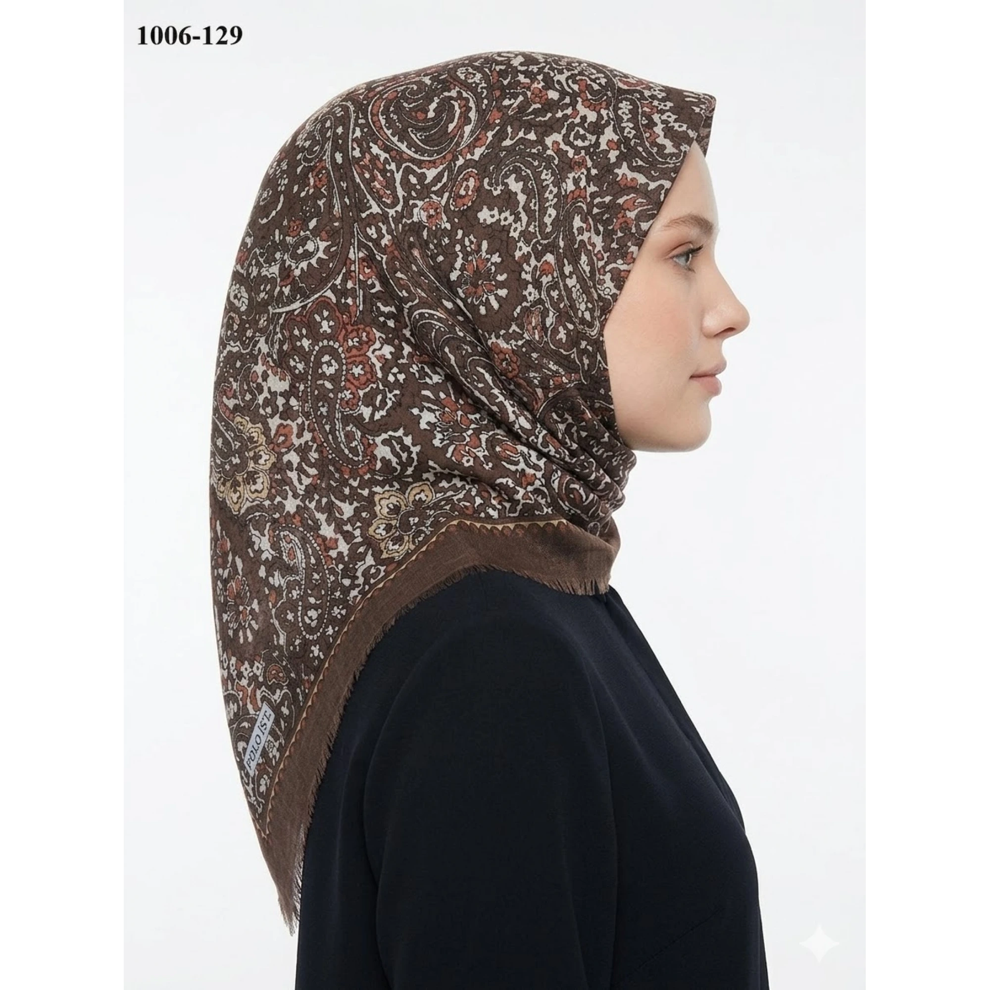 Polo İst Desenli Flamlı Pamuk Eşarp 1006-129