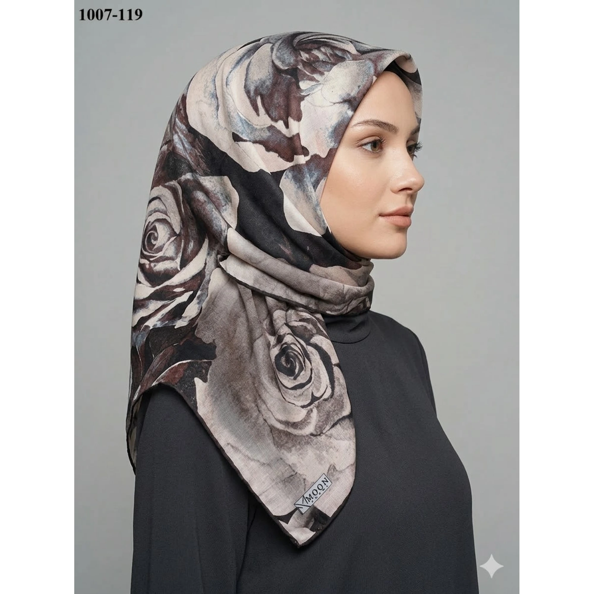 Moon Scarf Soft Pamuk Eşarp 1007-119