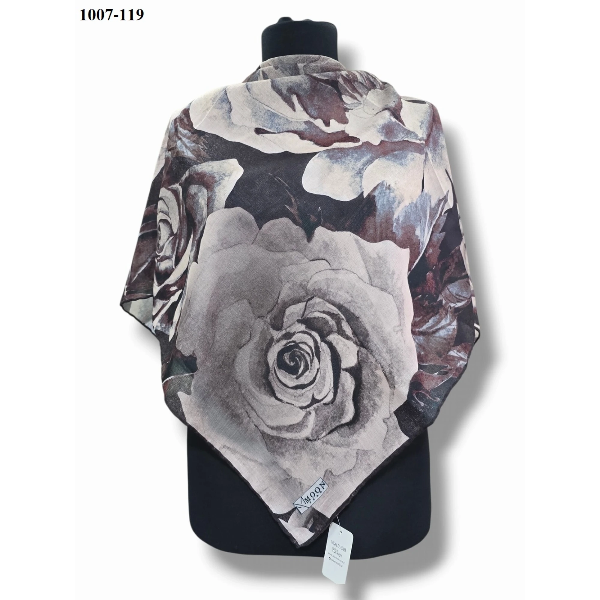 Moon Scarf Soft Pamuk Eşarp 1007-119