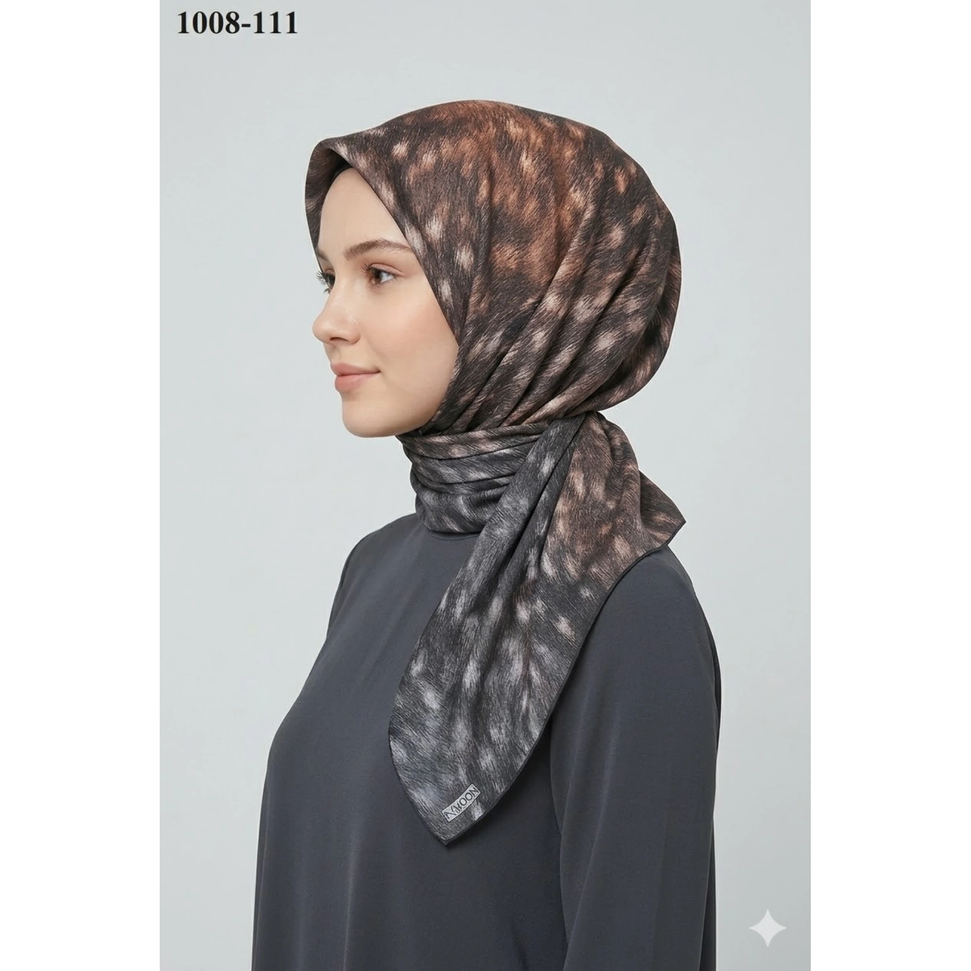 Moon Scarf Soft Pamuk Eşarp (Ceylan Desen) 1008-111