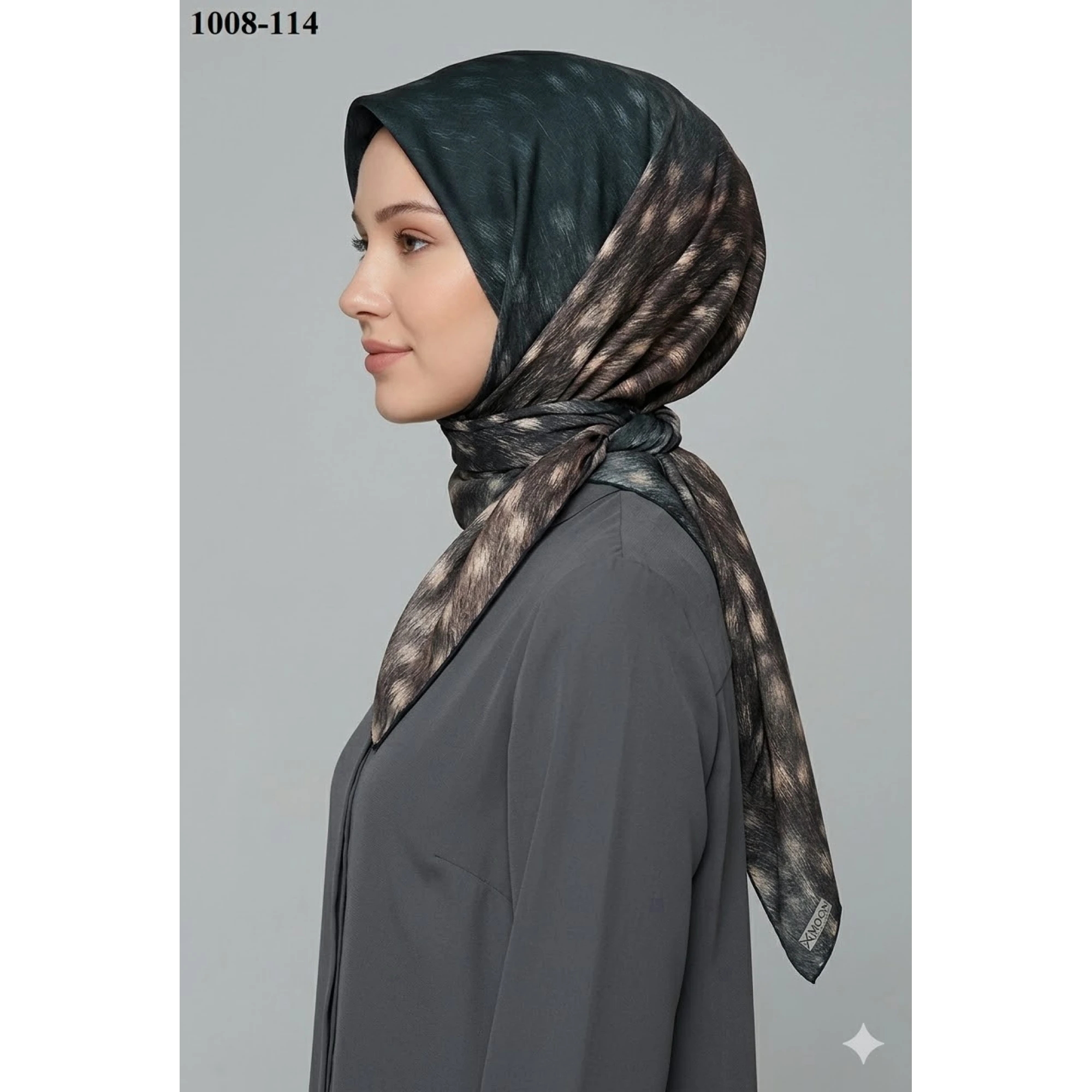 Moon Scarf Soft Pamuk Eşarp (Ceylan Desen) 1008-114