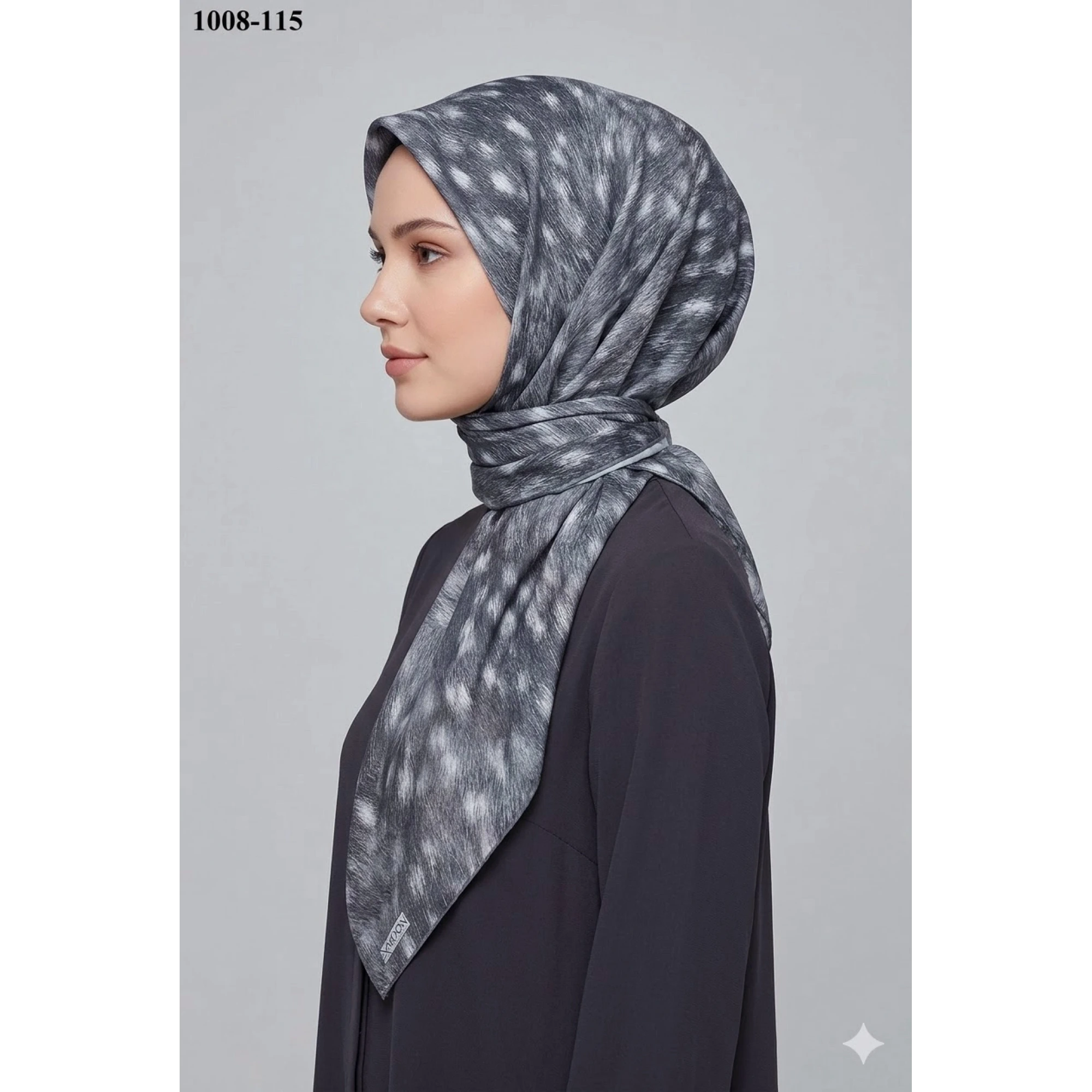 Moon Scarf Soft Pamuk Eşarp (Ceylan Desen) 1008-115