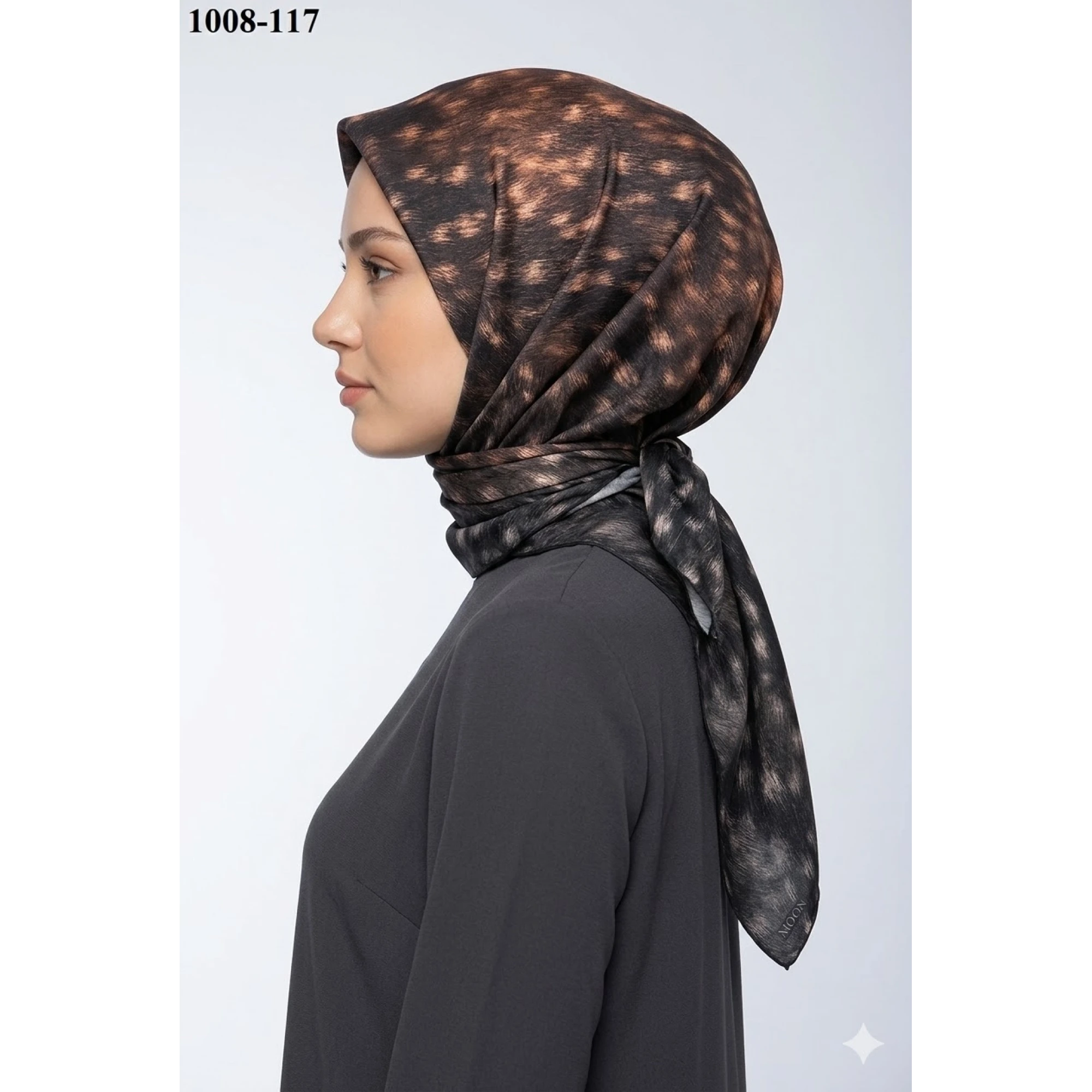 Moon Scarf Soft Pamuk Eşarp (Ceylan Desen) 1008-117