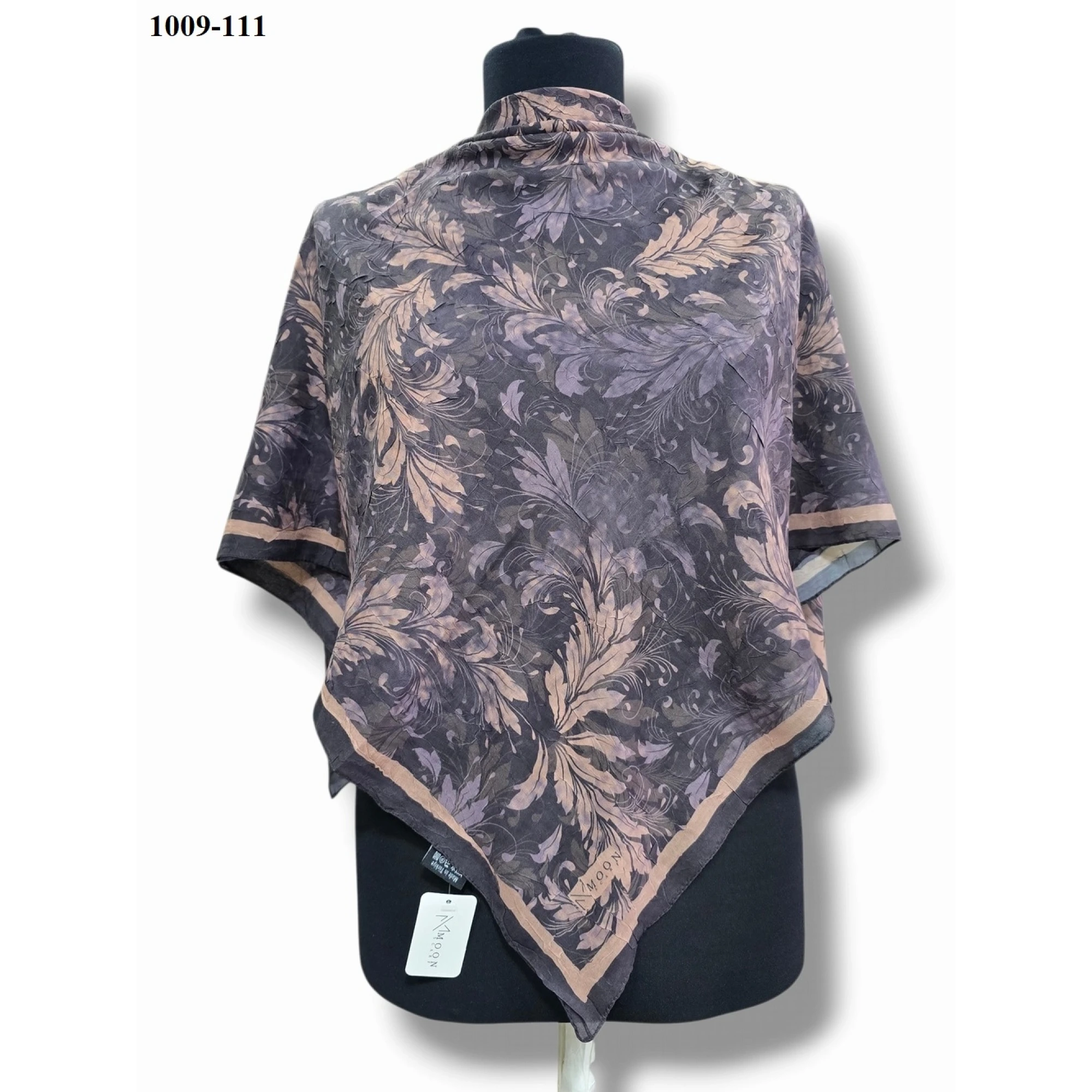 Moon Scarf Desenli Bambu Pamuk Eşarp 1009-111