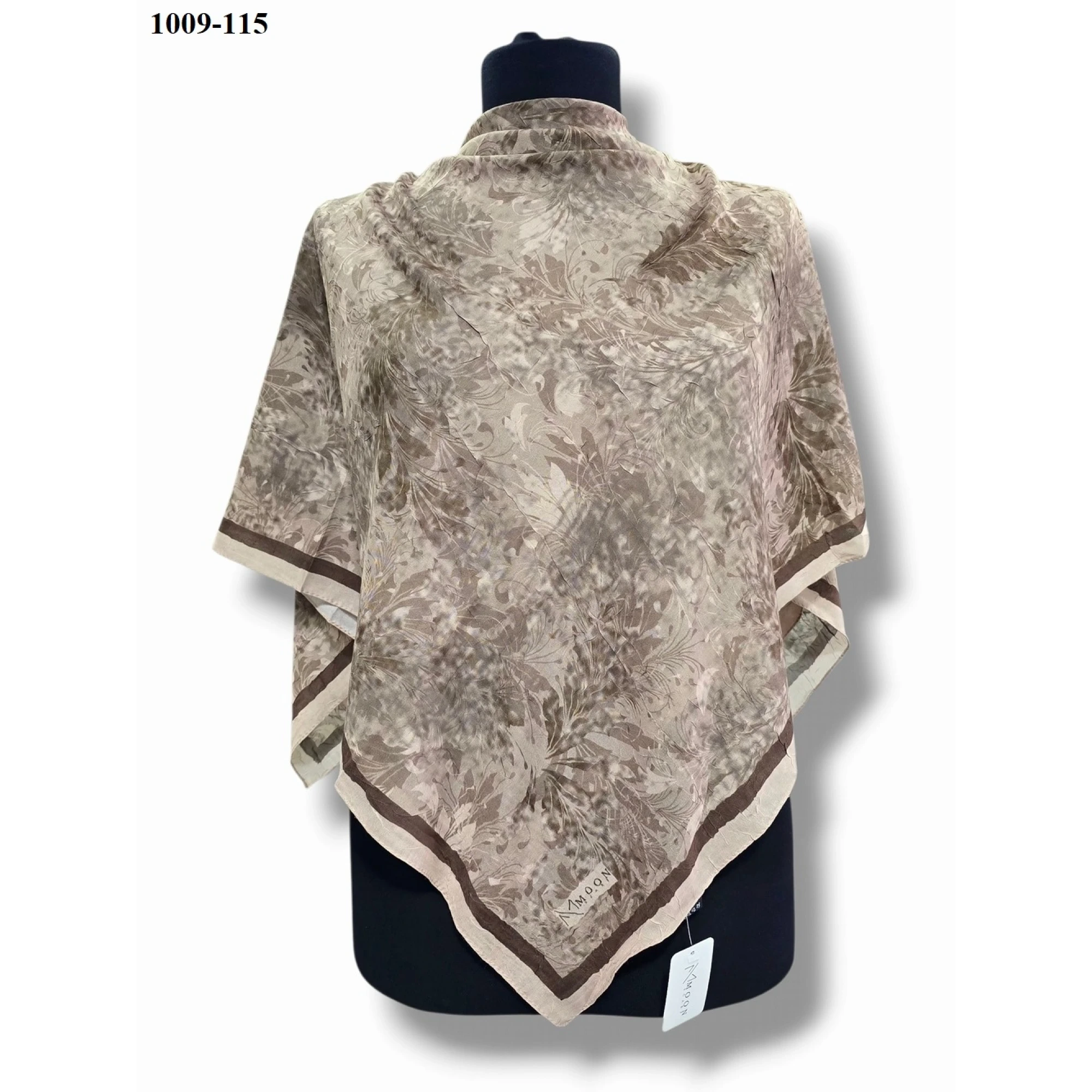 Moon Scarf Desenli Bambu Pamuk Eşarp 1009-115