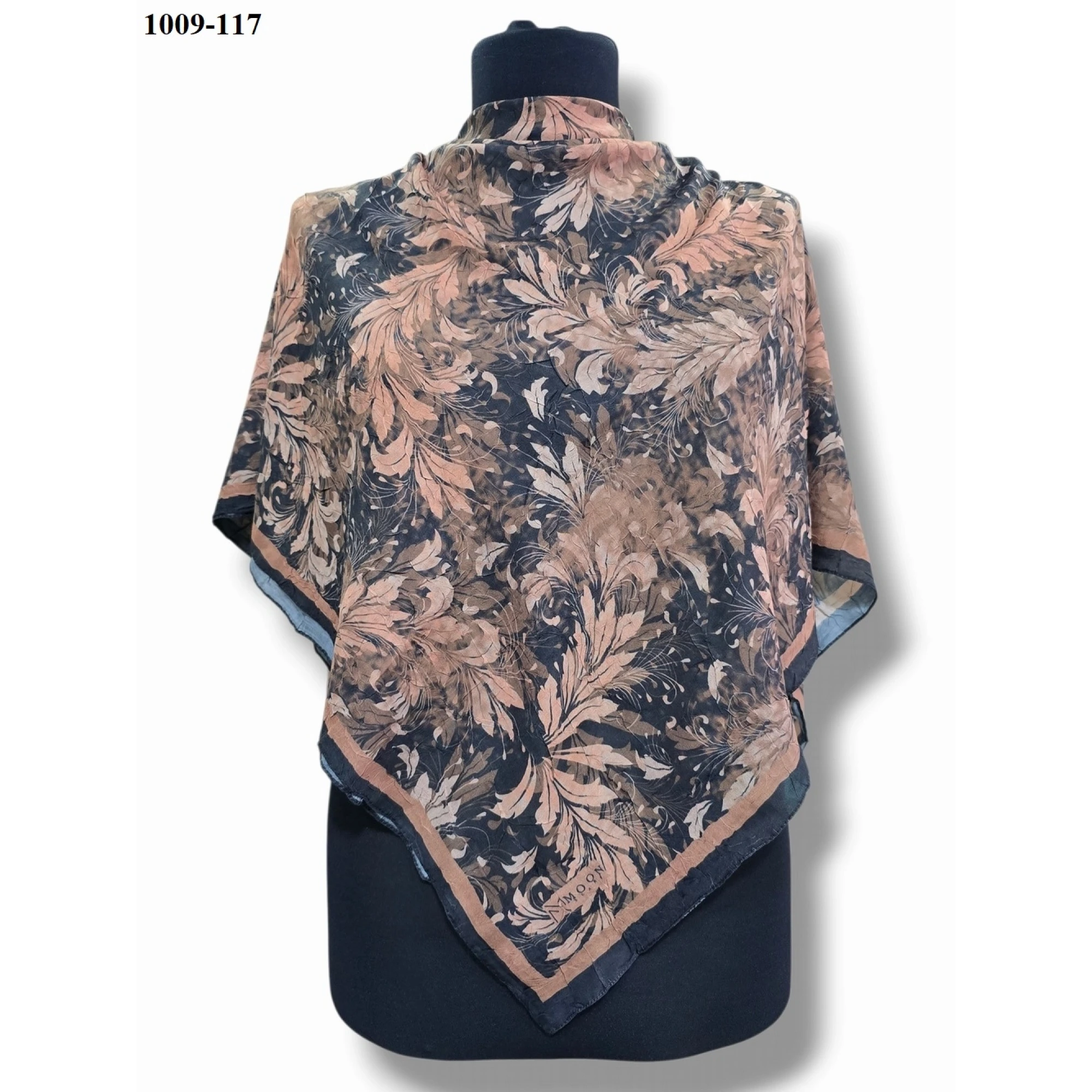 Moon Scarf Desenli Bambu Pamuk Eşarp 1009-117