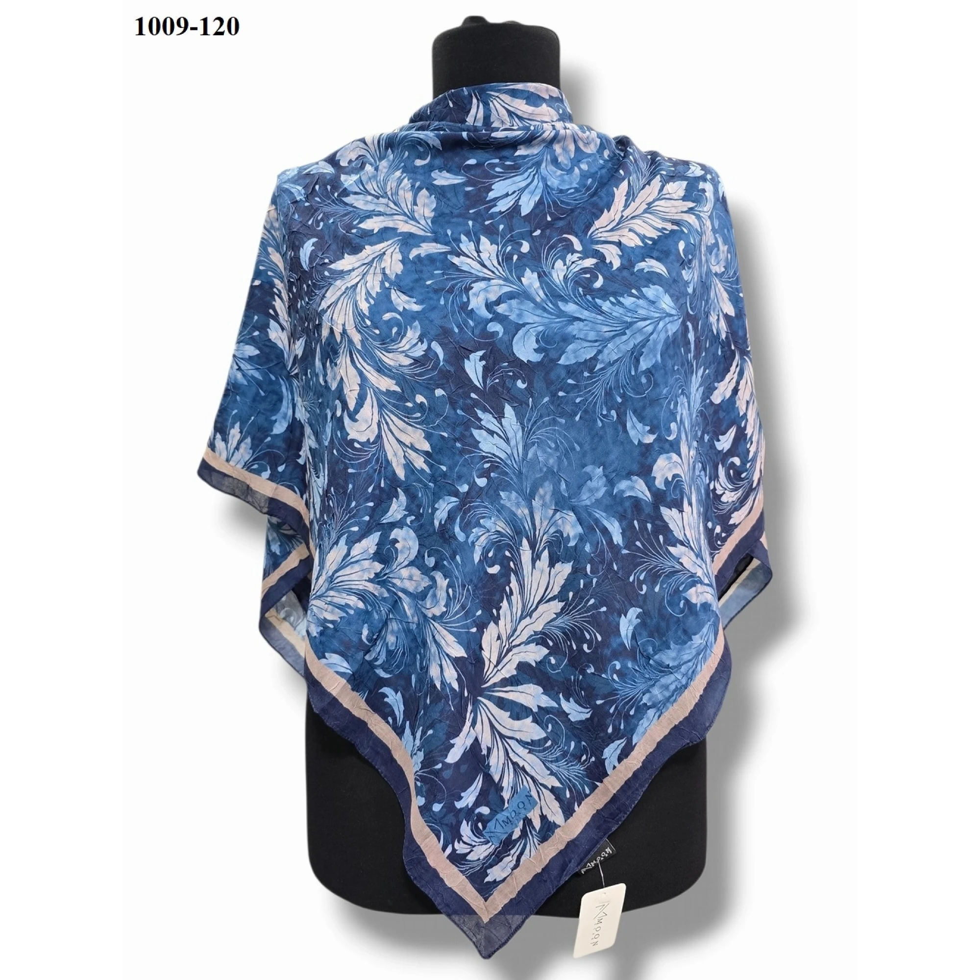 Moon Scarf Desenli Bambu Pamuk Eşarp 1009-120