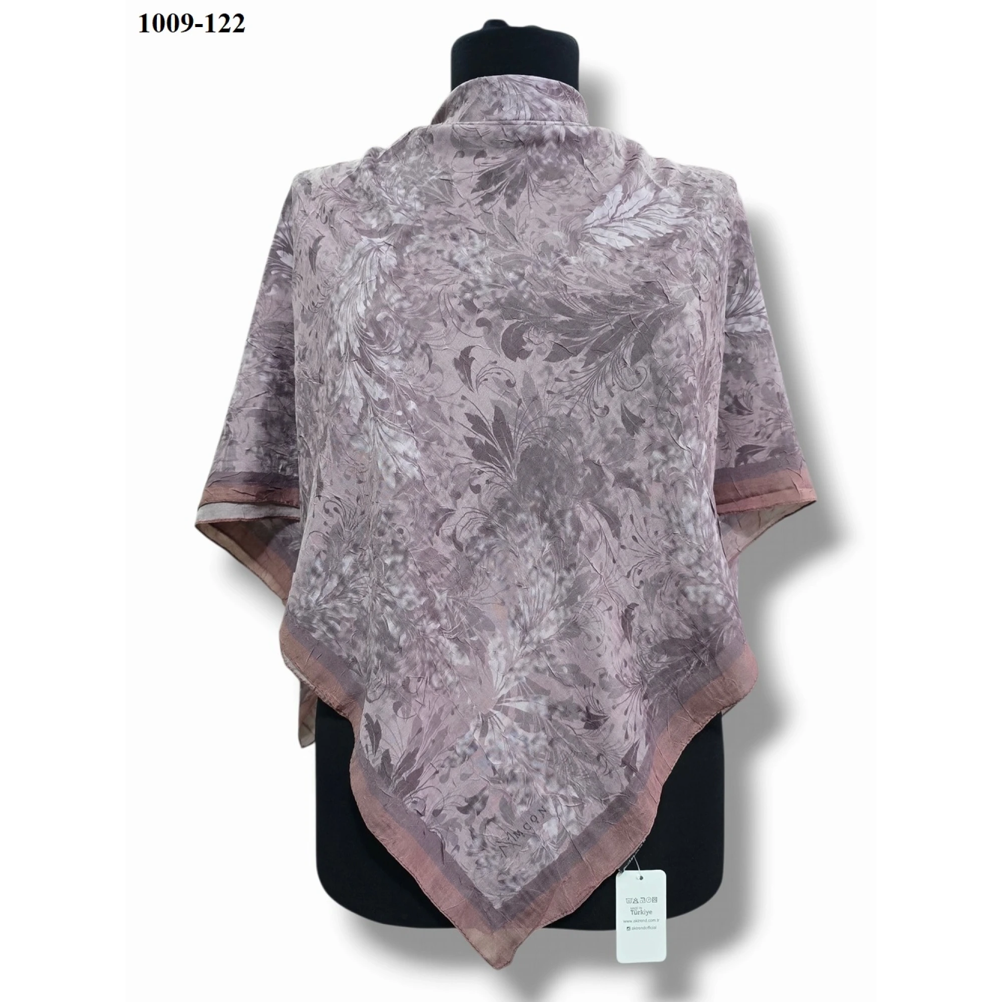 Moon Scarf Desenli Bambu Pamuk Eşarp 1009-122