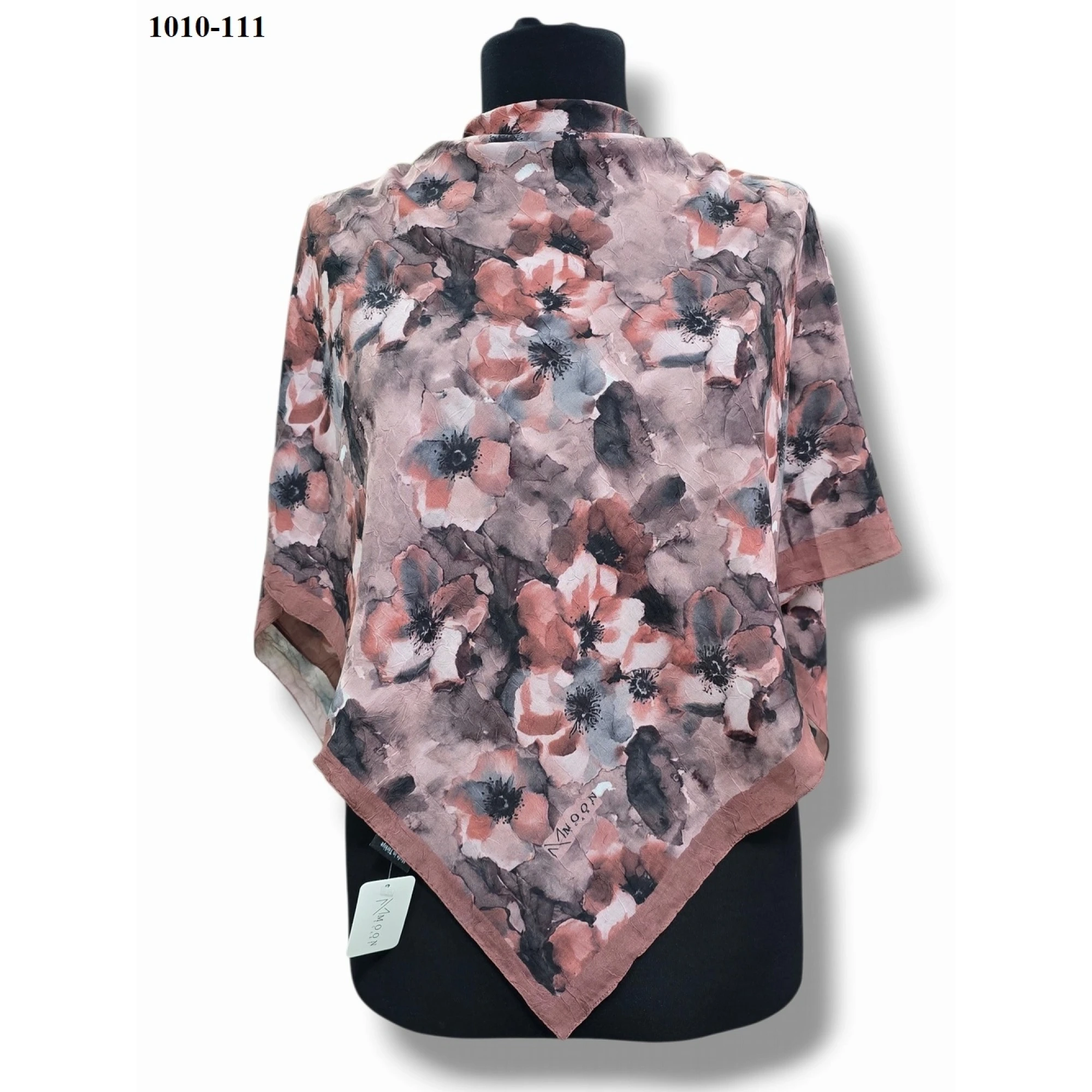 Moon Scarf Desenli Bambu Pamuk Eşarp 1010-111