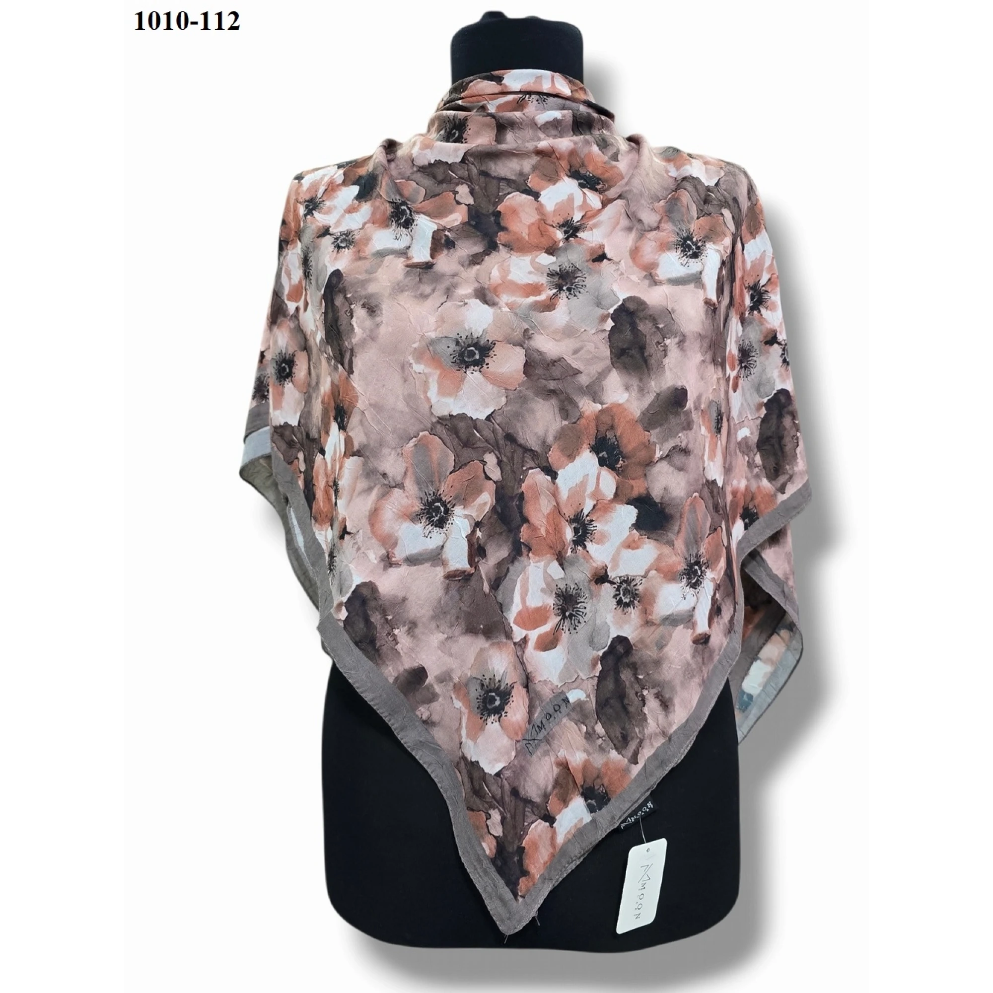 Moon Scarf Desenli Bambu Pamuk Eşarp 1010-112