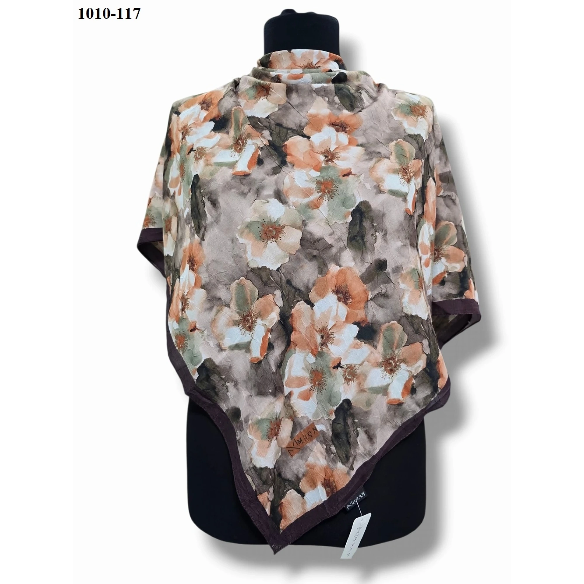 Moon Scarf Desenli Bambu Pamuk Eşarp 1010-117