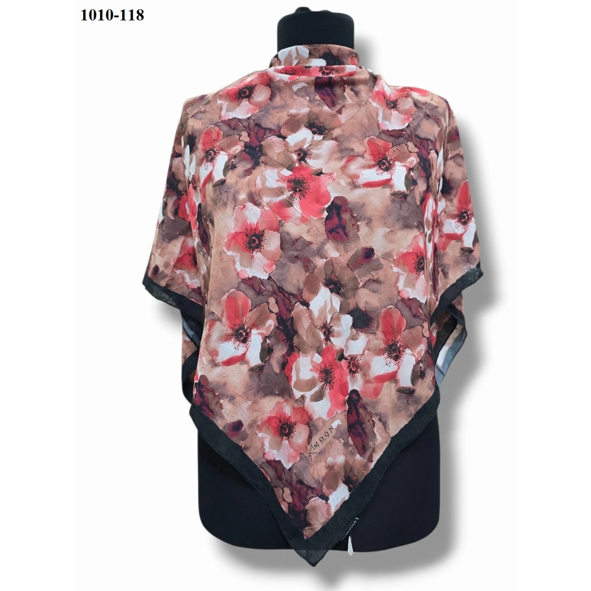 Moon Scarf Desenli Bambu Pamuk Eşarp 1010-118