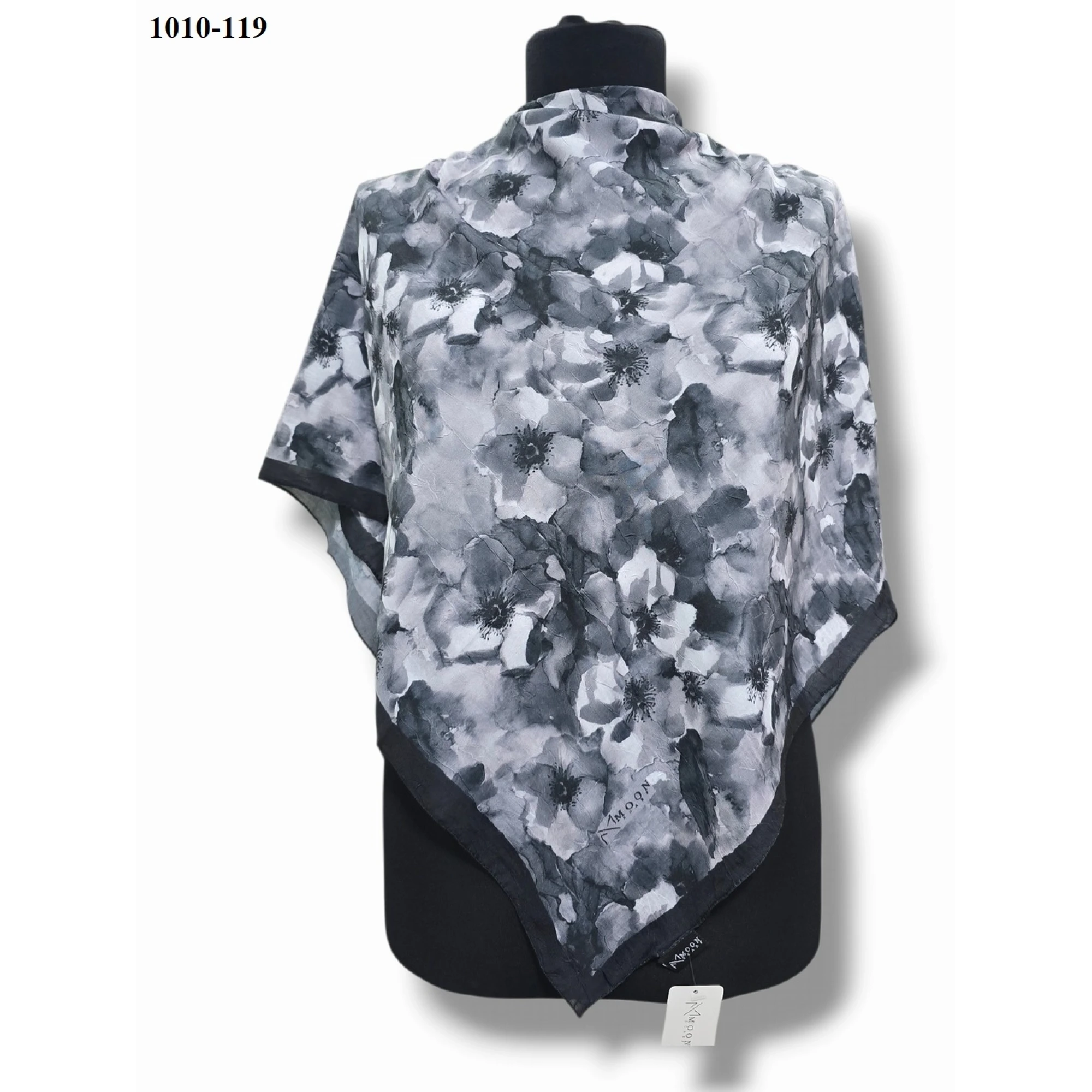 Moon Scarf Desenli Bambu Pamuk Eşarp 1010-119