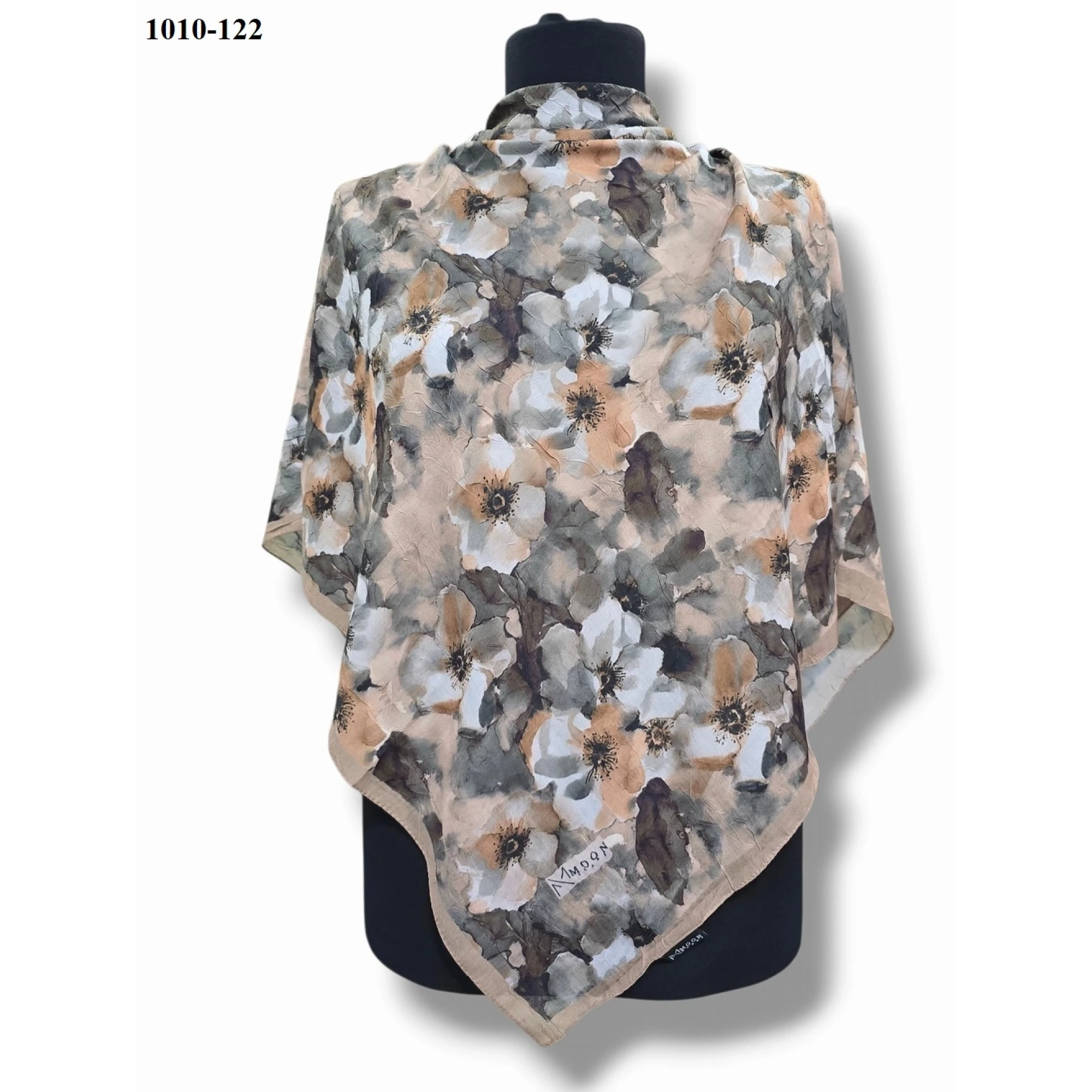 Moon Scarf Desenli Bambu Pamuk Eşarp 1010-122