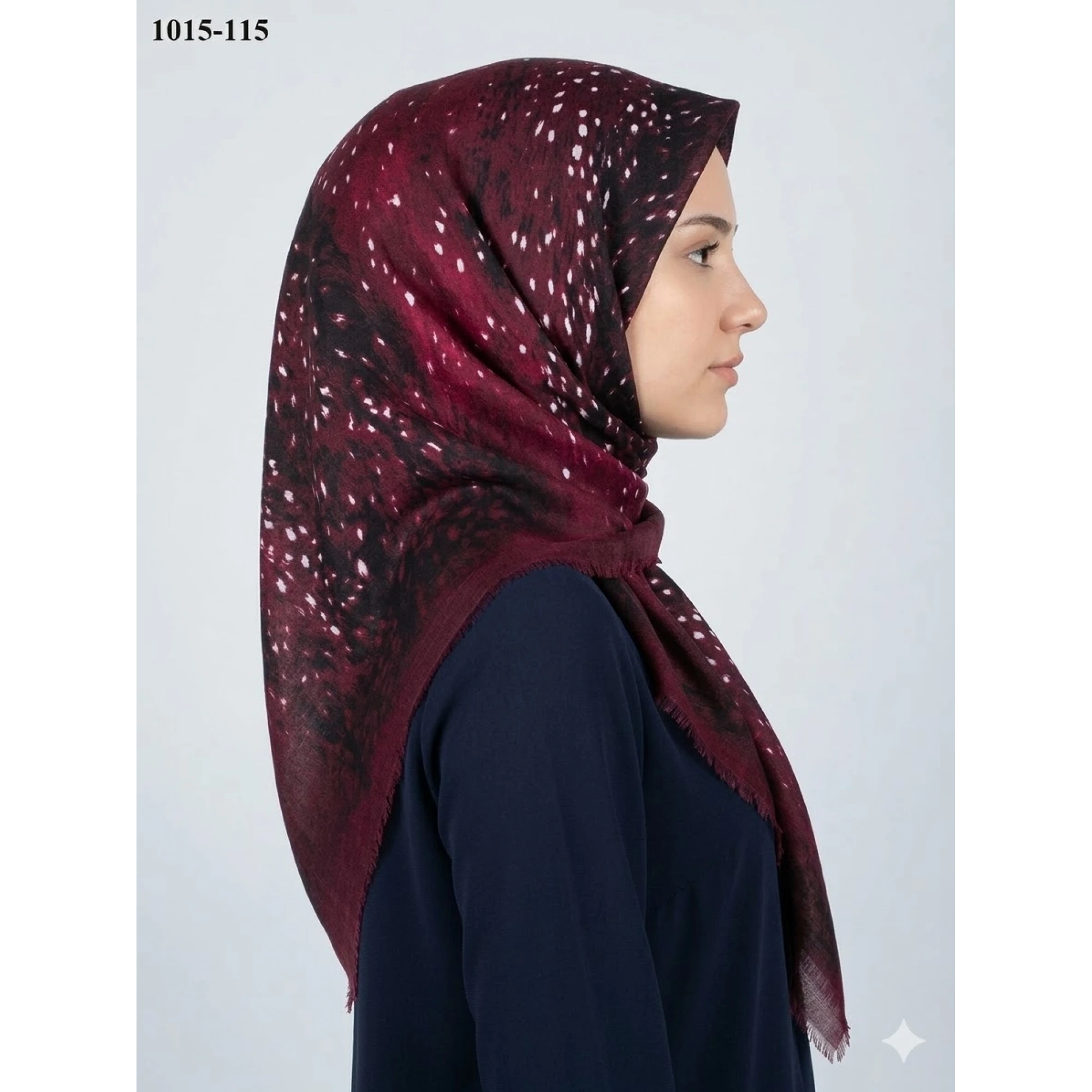 Dolce Cool Desenli Flamlı Pamuk Eşarp 1015-115