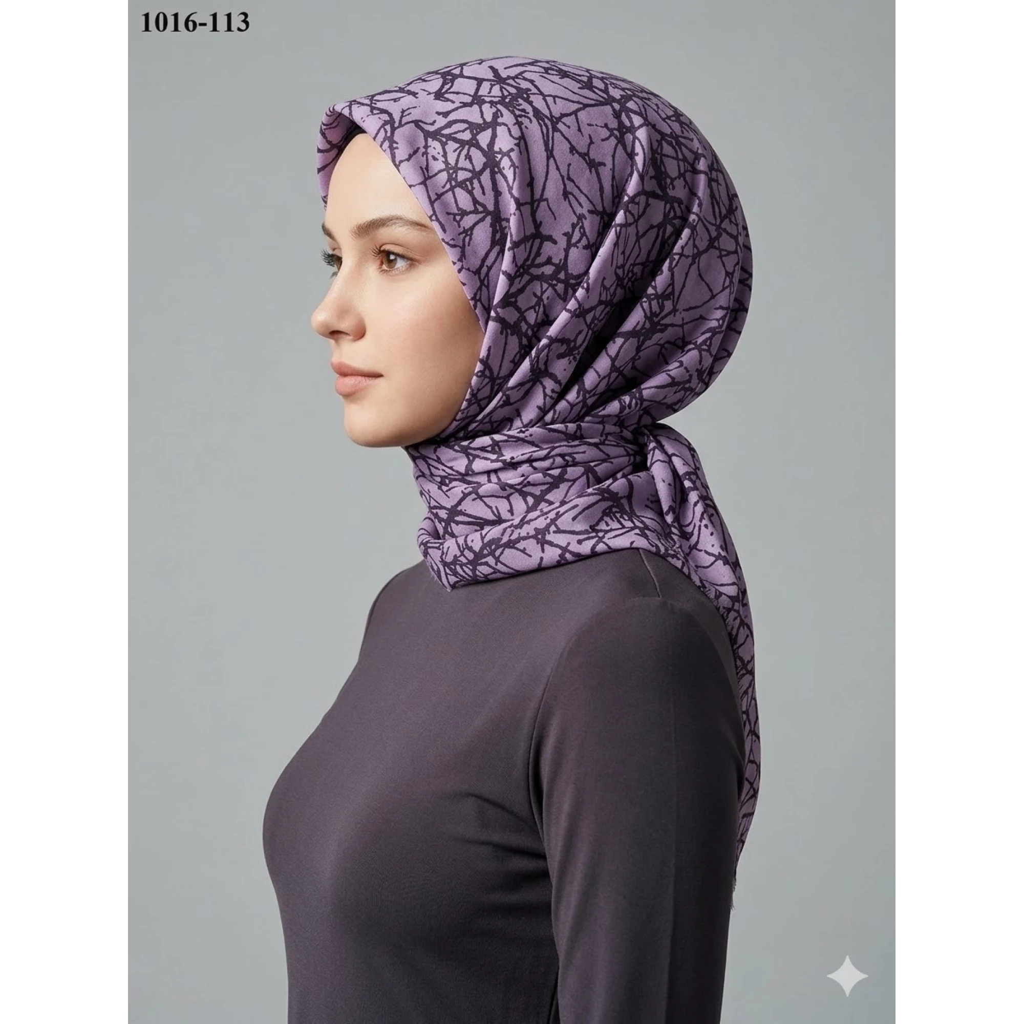 Dolce Cool Desenli Dimi Pamuk Eşarp 1016-113