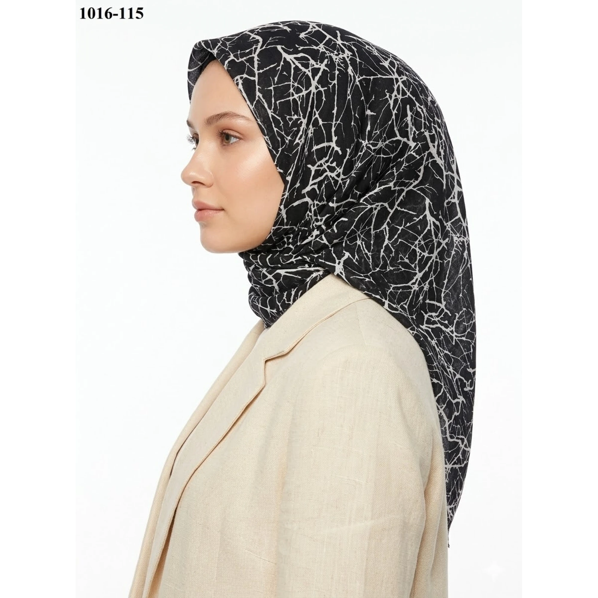 Dolce Cool Desenli Dimi Pamuk Eşarp 1016-115