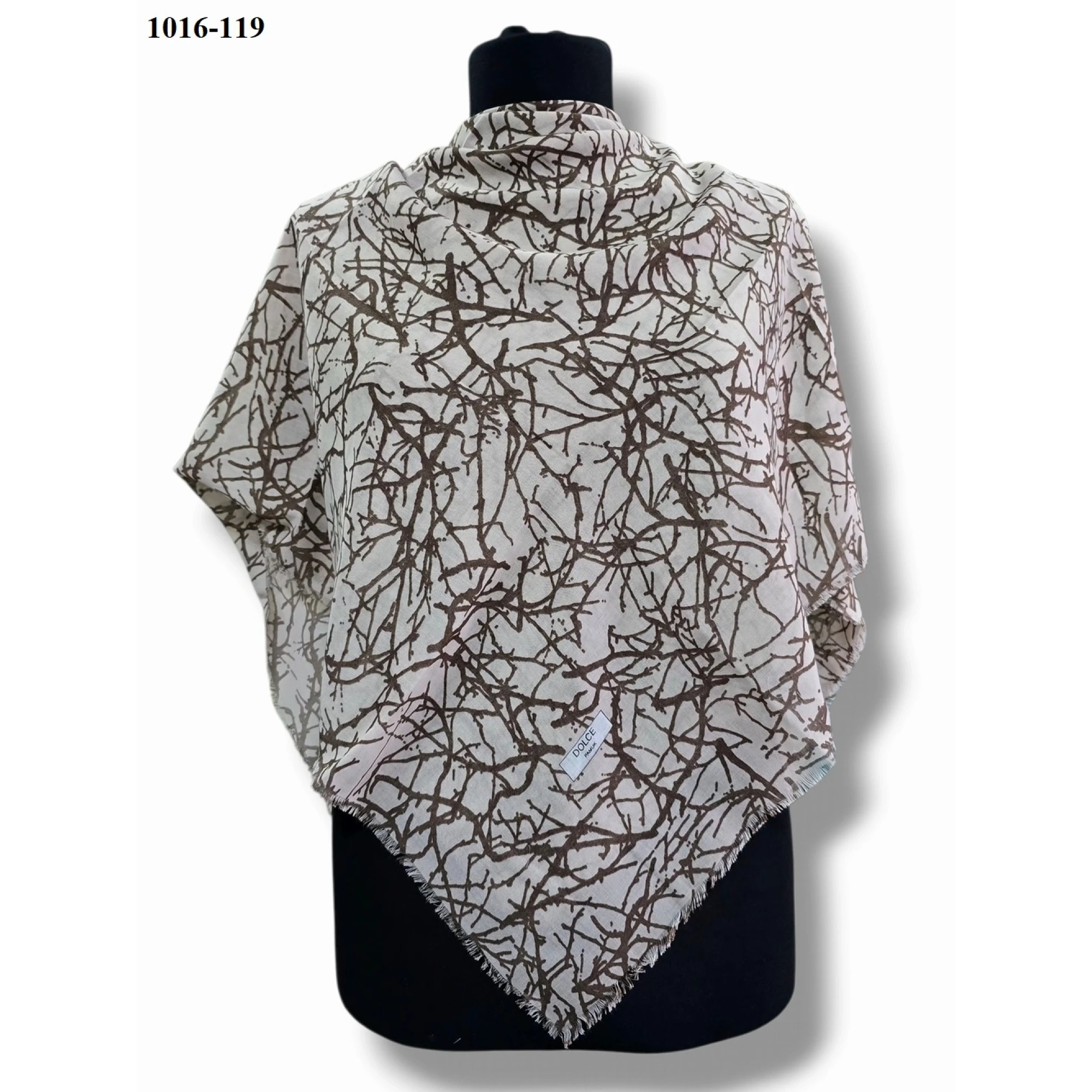 Dolce Cool Desenli Dimi Pamuk Eşarp 1016-119