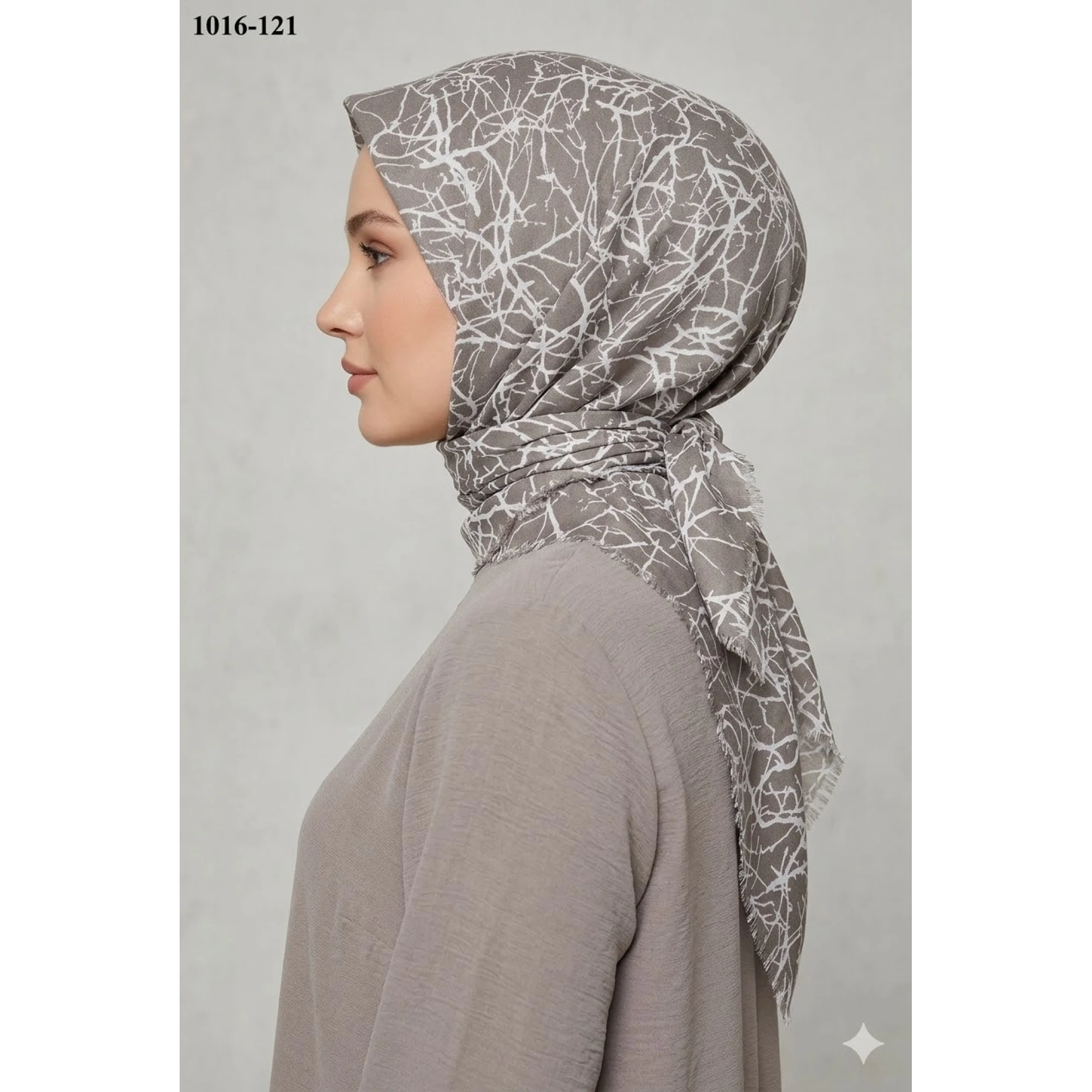 Dolce Cool Desenli Dimi Pamuk Eşarp 1016-121