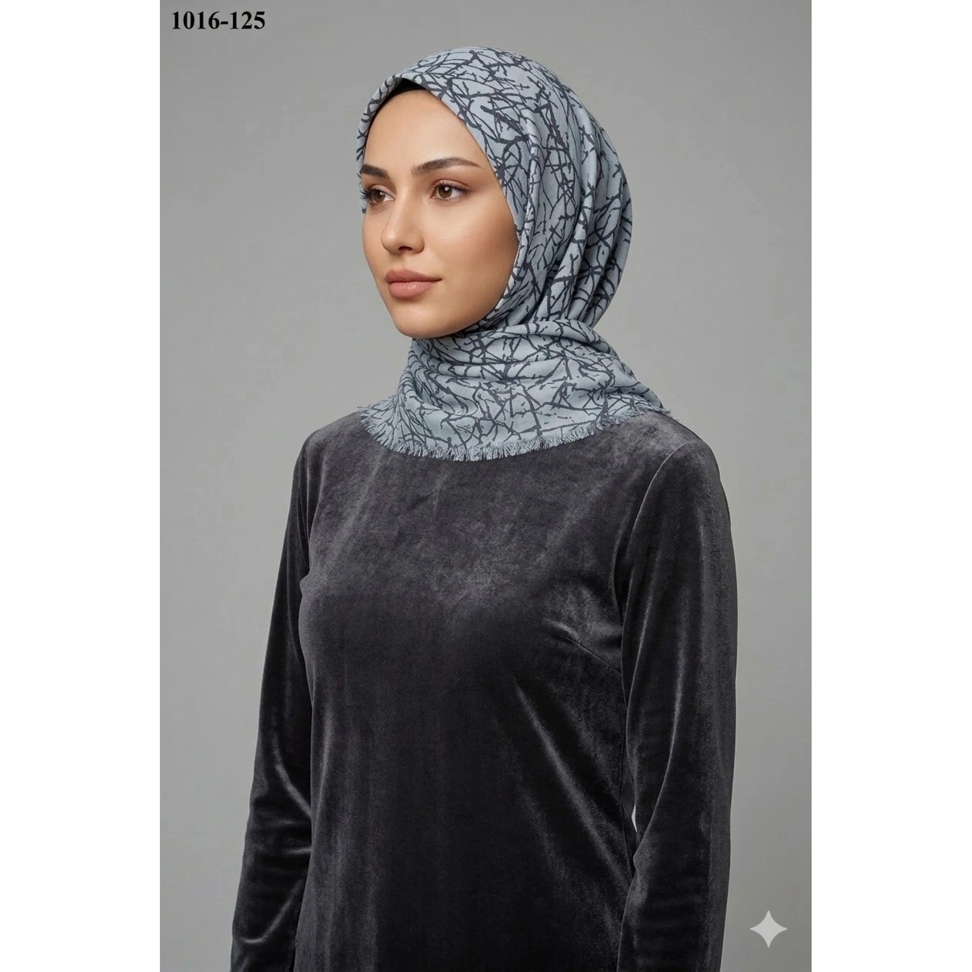 Dolce Cool Desenli Dimi Pamuk Eşarp 1016-125