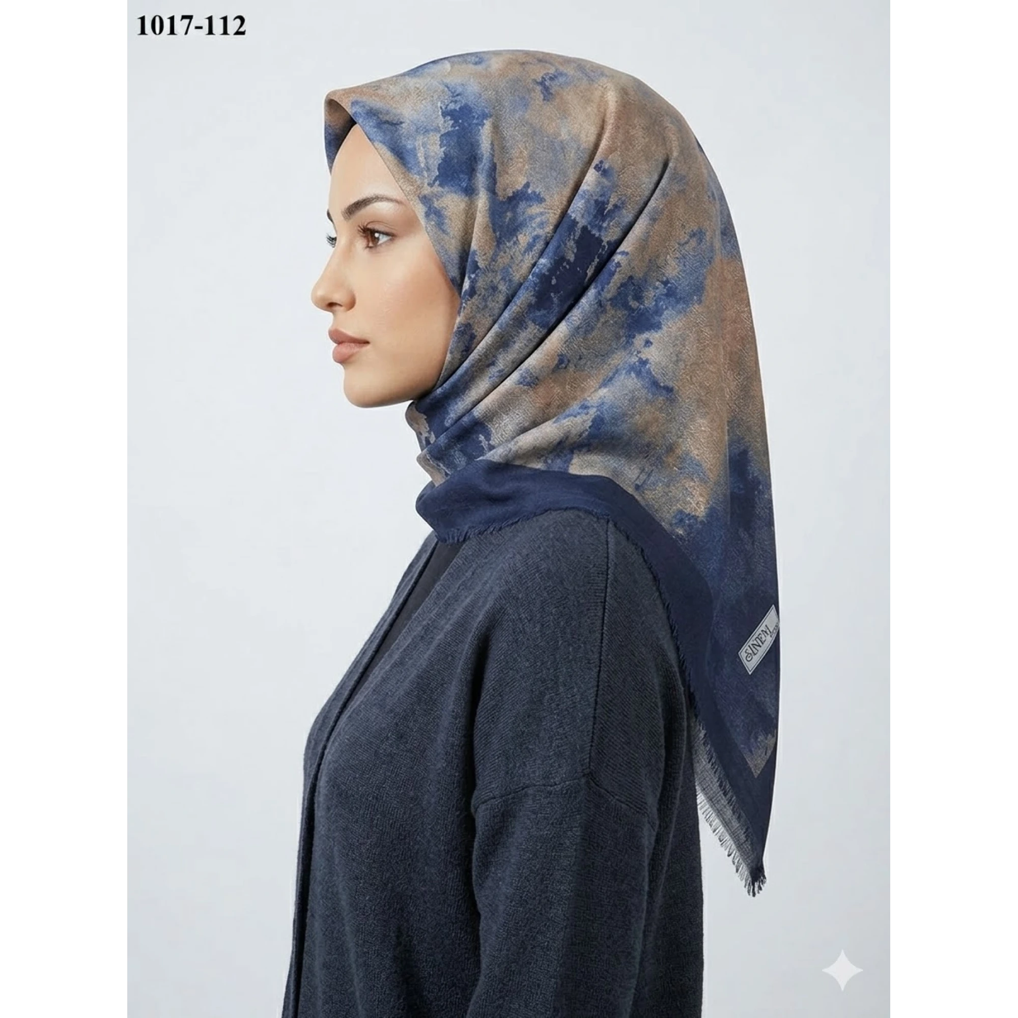 Sinem Desenli Dimi Pamuk Eşarp 1017-112