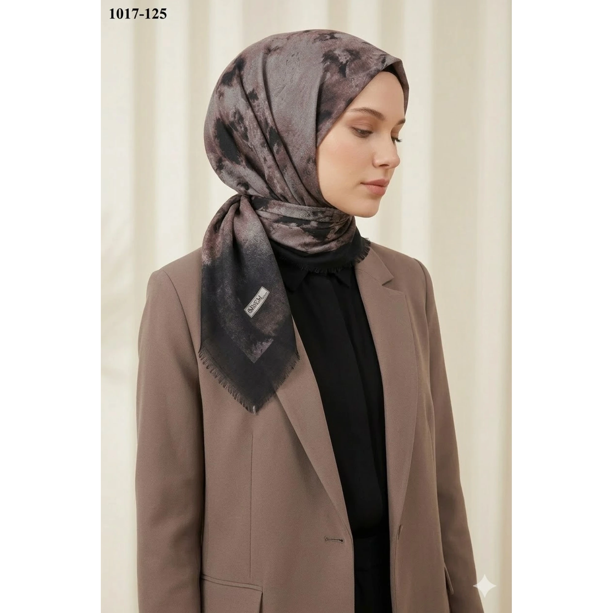 Sinem Desenli Dimi Pamuk Eşarp 1017-125