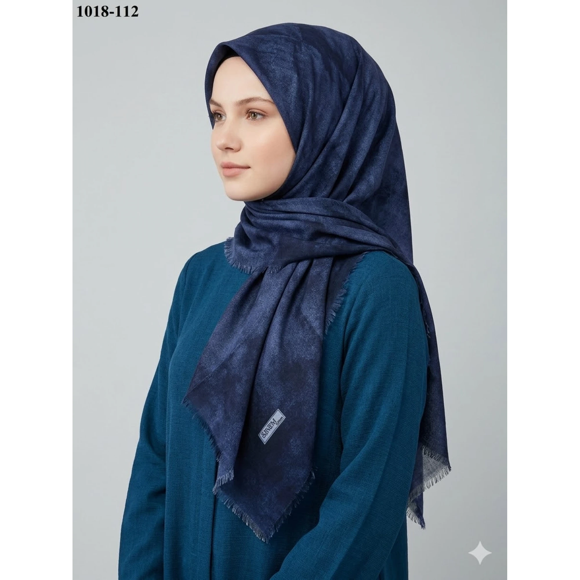 Sinem Desenli Dimi Pamuk Eşarp 1018-112
