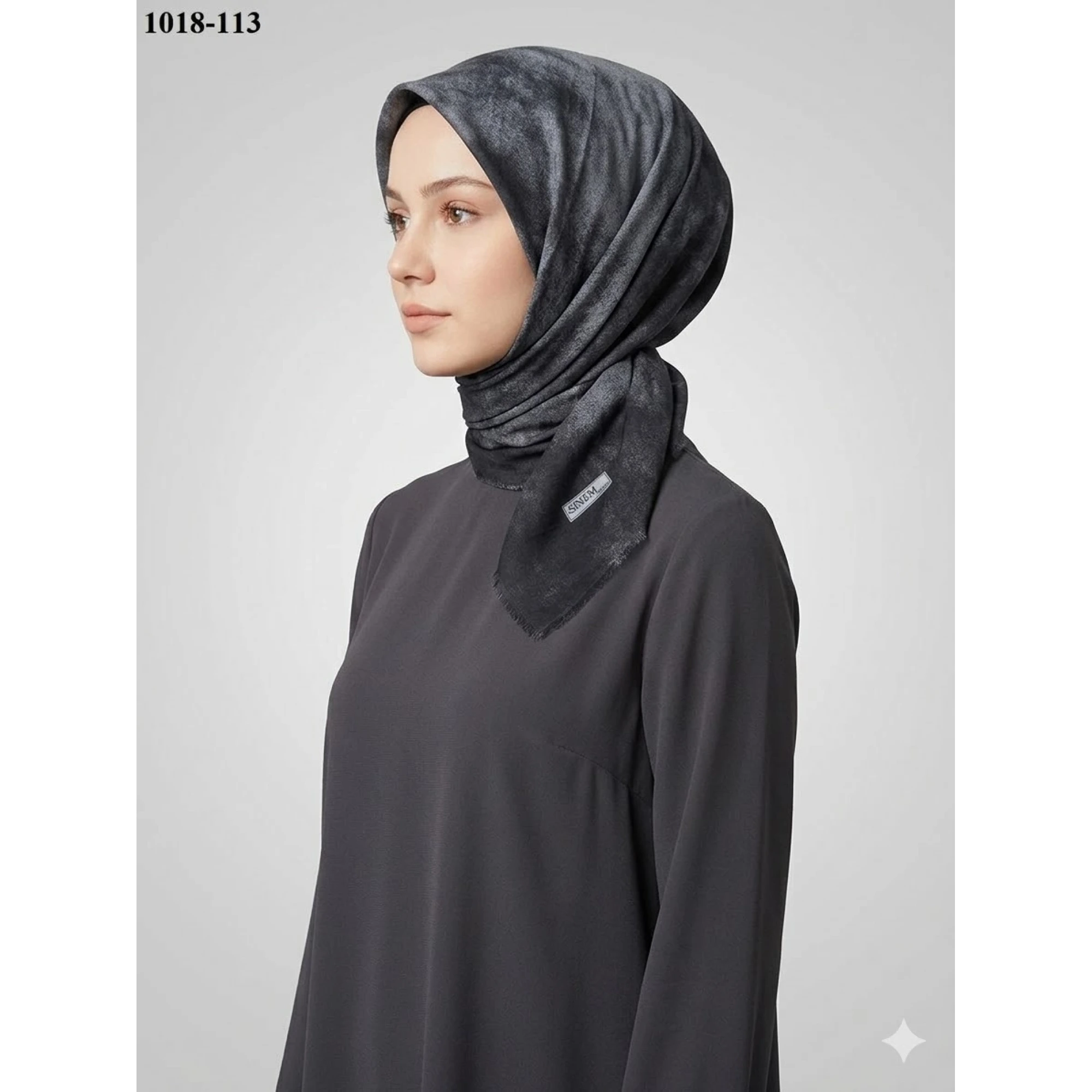 Sinem Desenli Dimi Pamuk Eşarp 1018-113