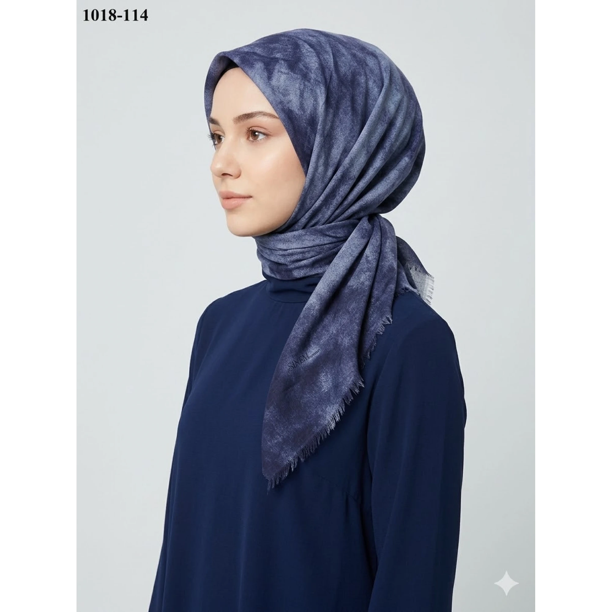 Sinem Desenli Dimi Pamuk Eşarp 1018-114