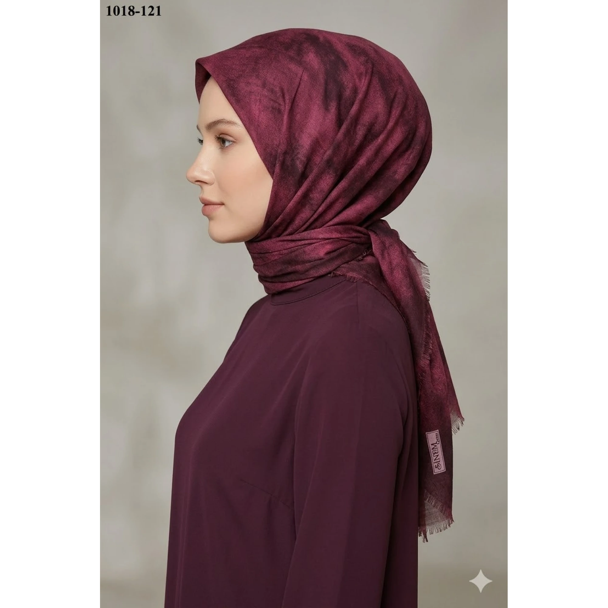 Sinem Desenli Dimi Pamuk Eşarp 1018-121